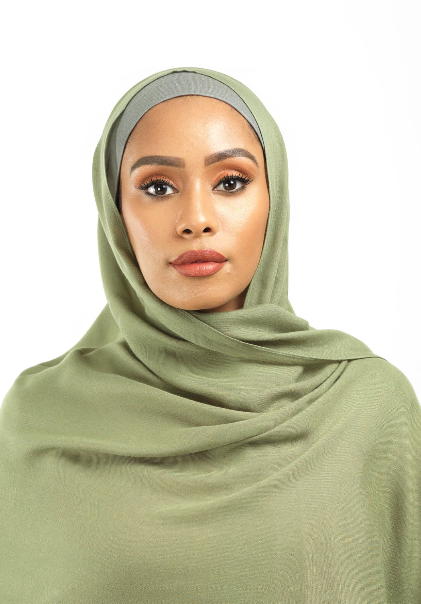 Sage green Modal hijab Kabayare