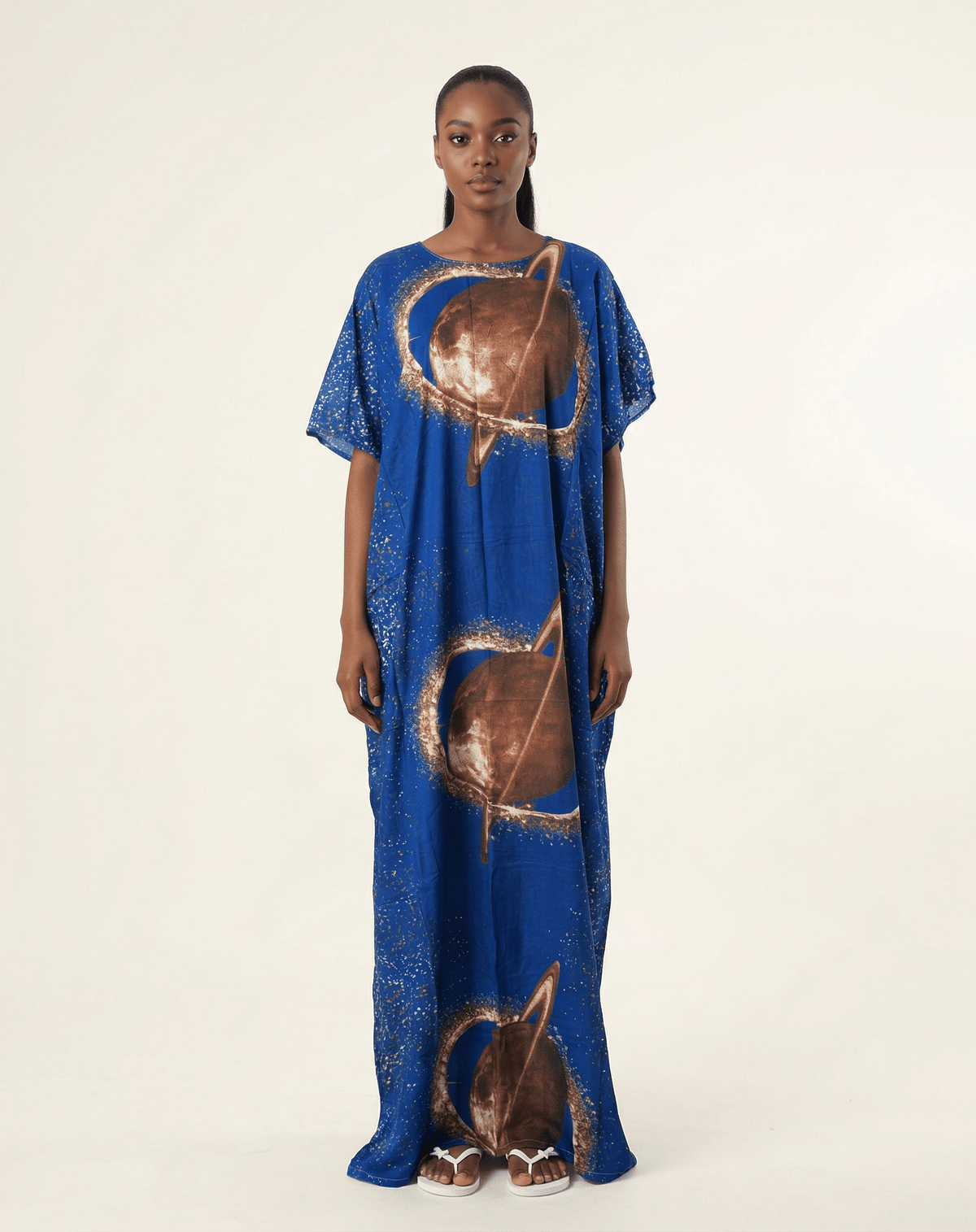 Saturn print bati dress Kabayare