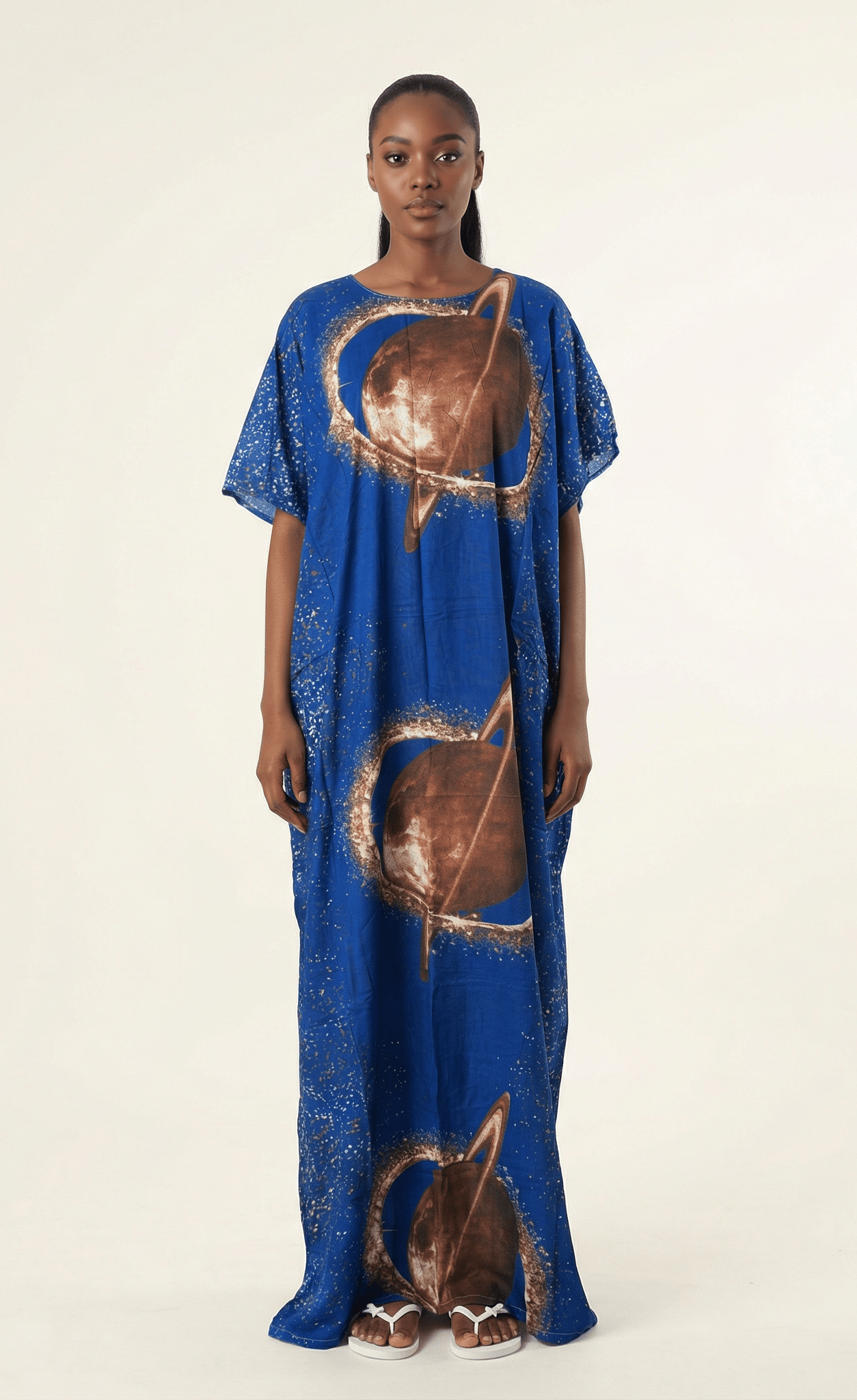 Saturn print bati dress Kabayare