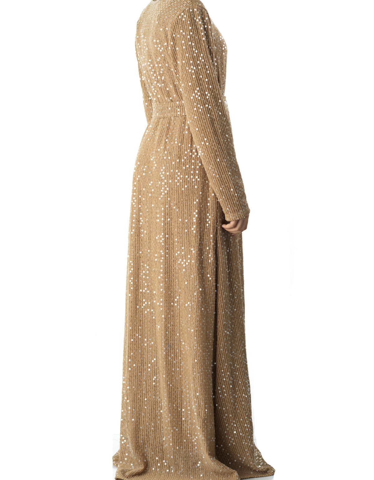 Sequin knit modest maxi dress Kabayare
