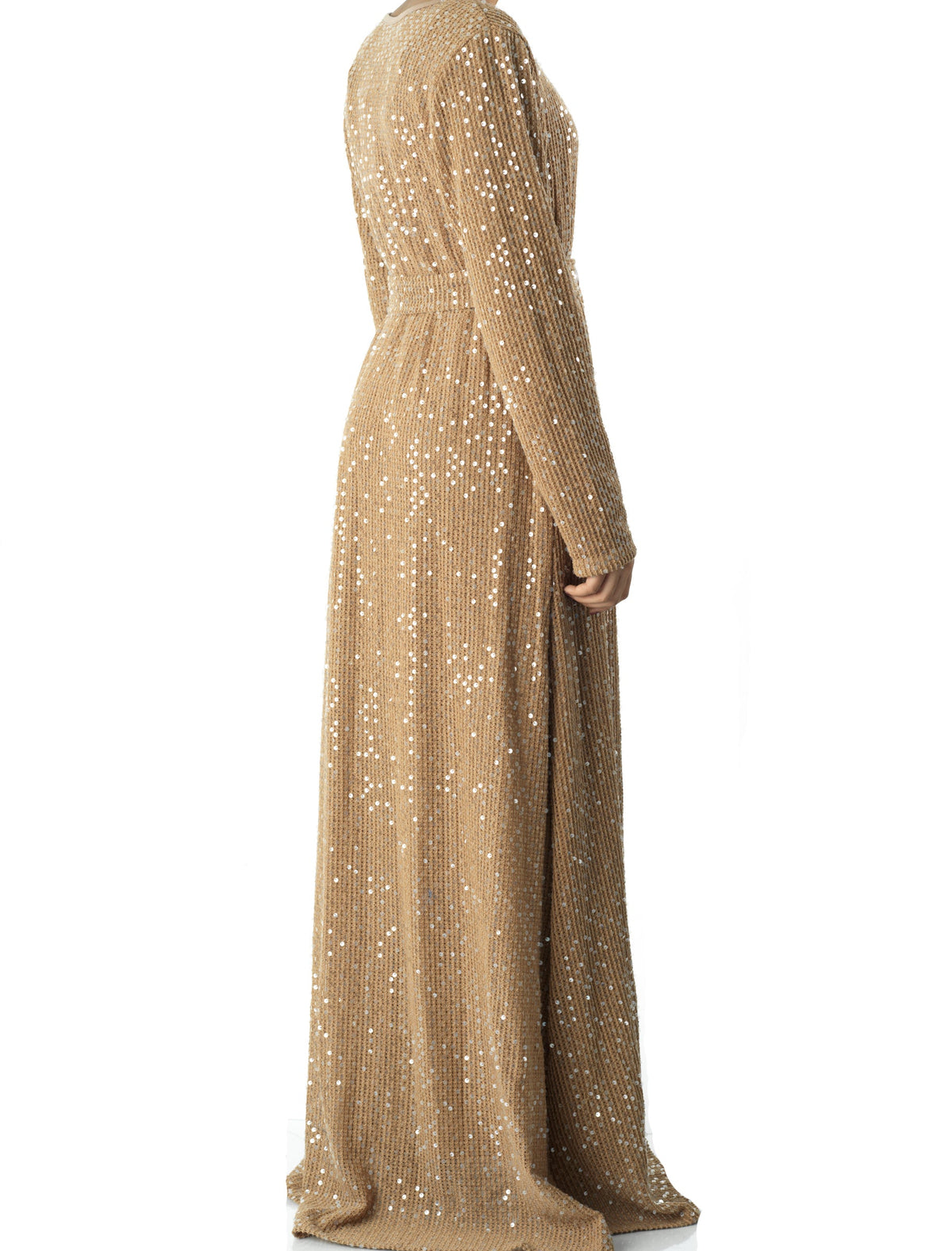 Sequin knit modest maxi dress Kabayare
