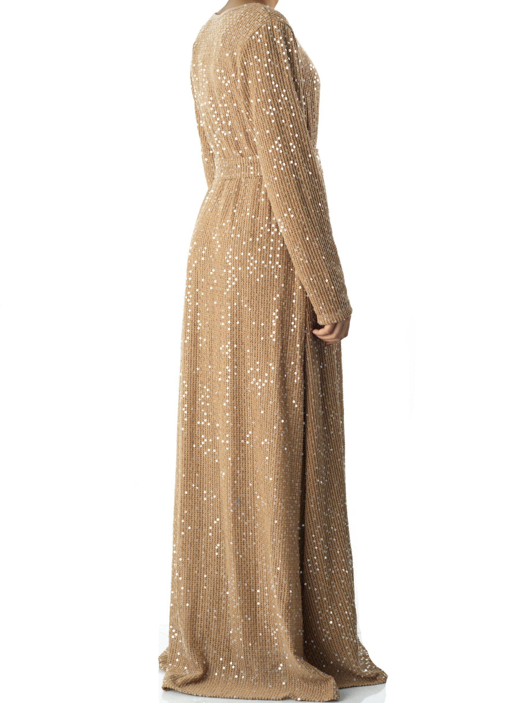 Sequin knit modest maxi dress Kabayare