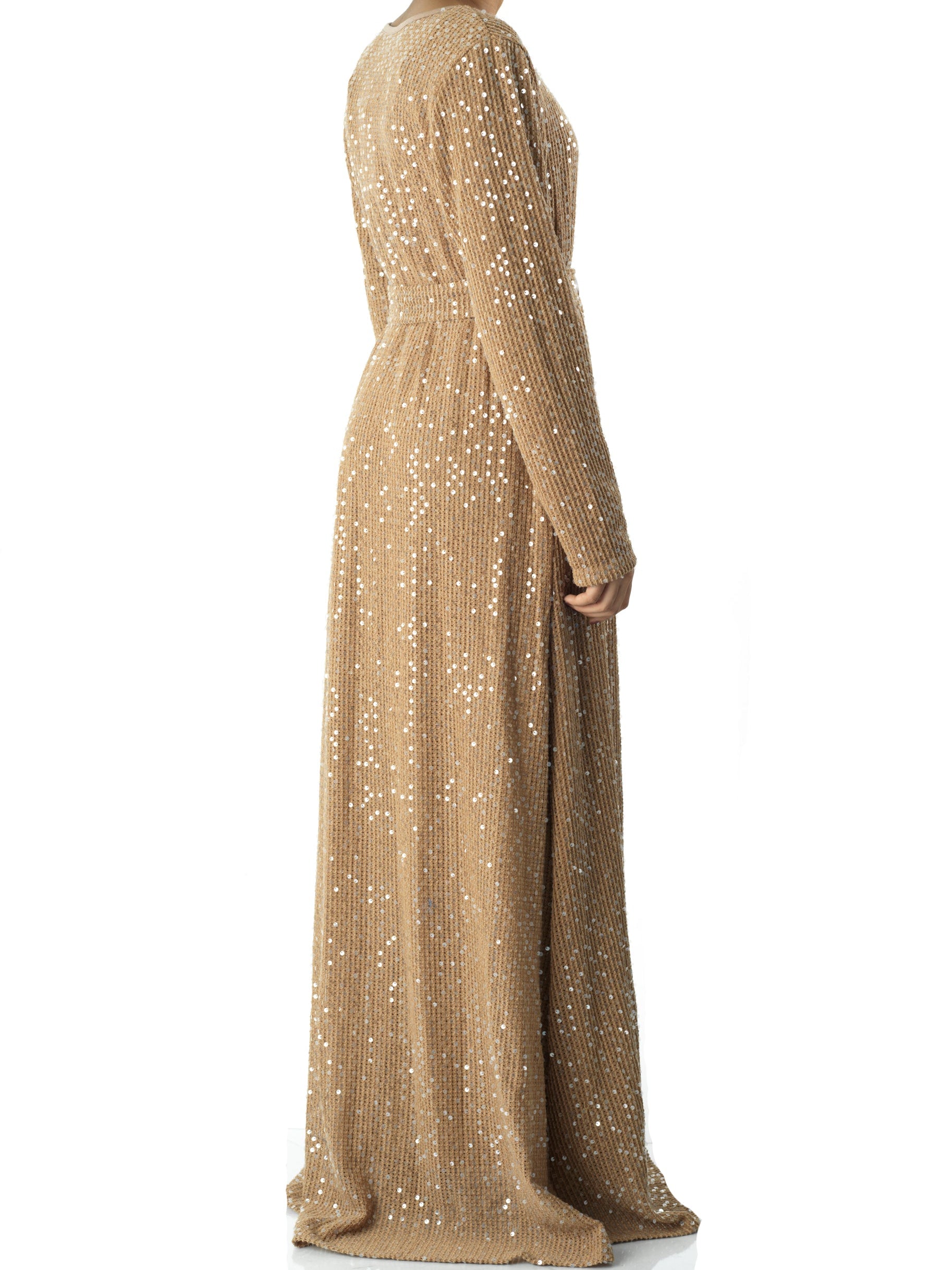 Sequin knit modest maxi dress Kabayare