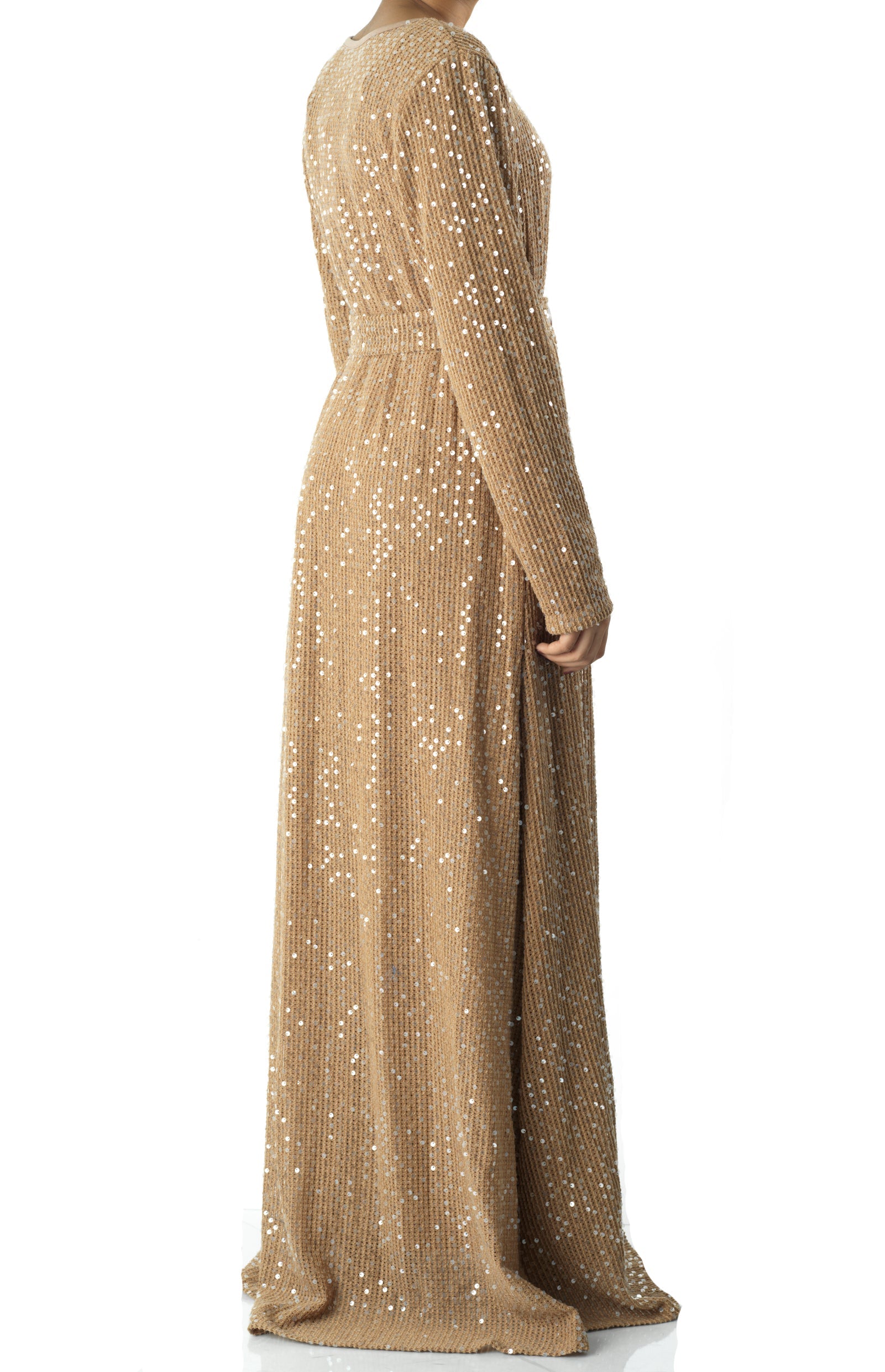 Sequin knit modest maxi dress Kabayare