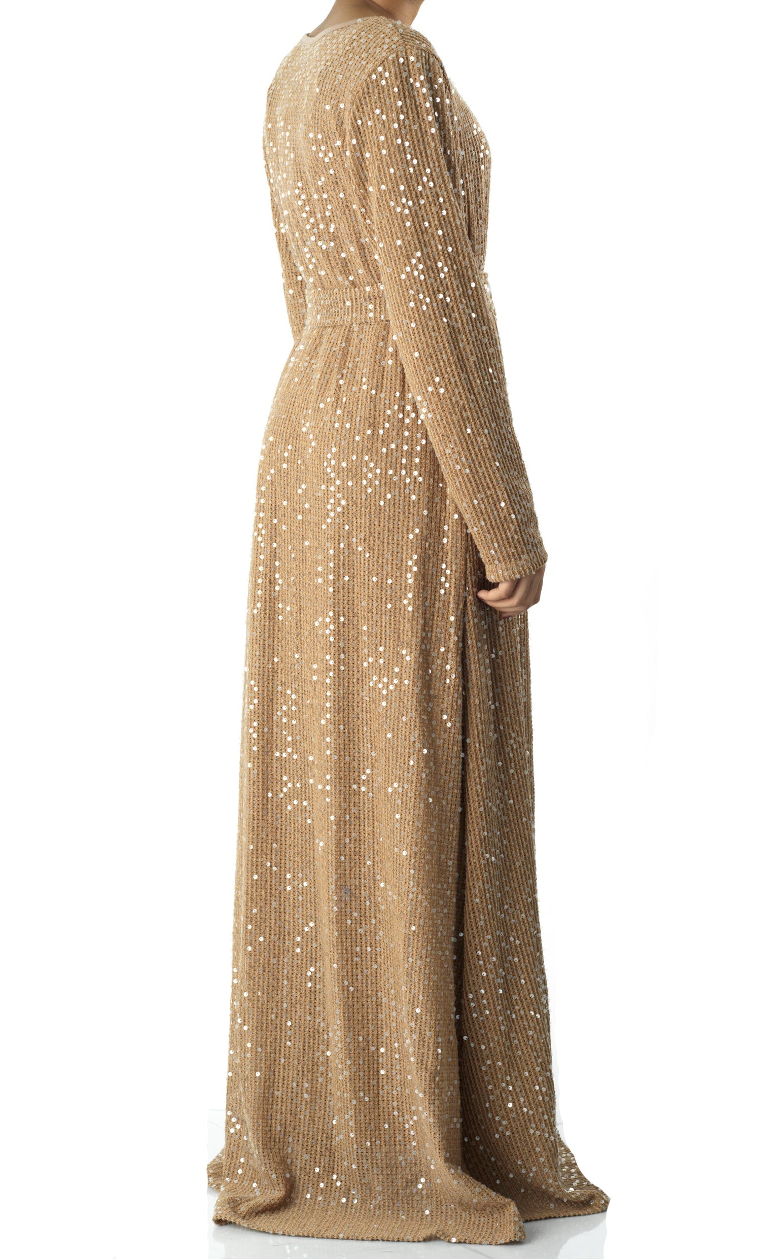 Sequin knit modest maxi dress Kabayare