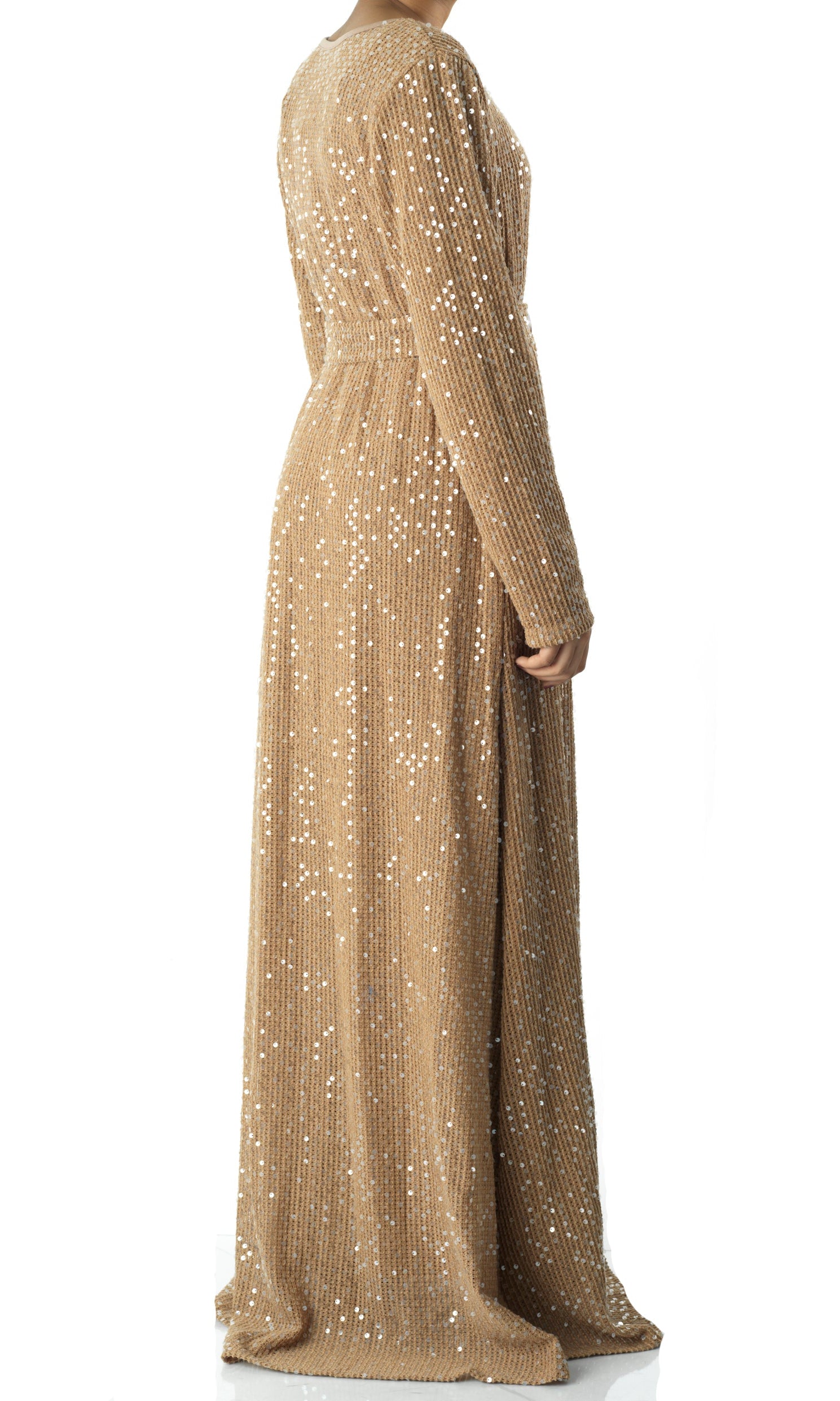 Sequin knit modest maxi dress Kabayare
