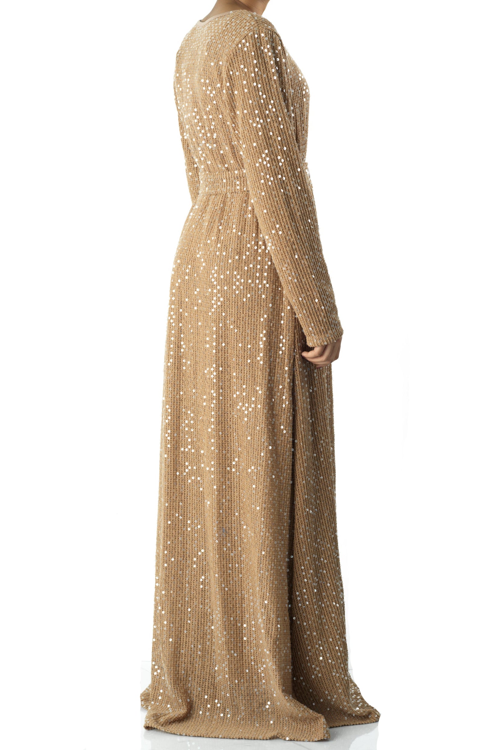 Sequin knit modest maxi dress Kabayare