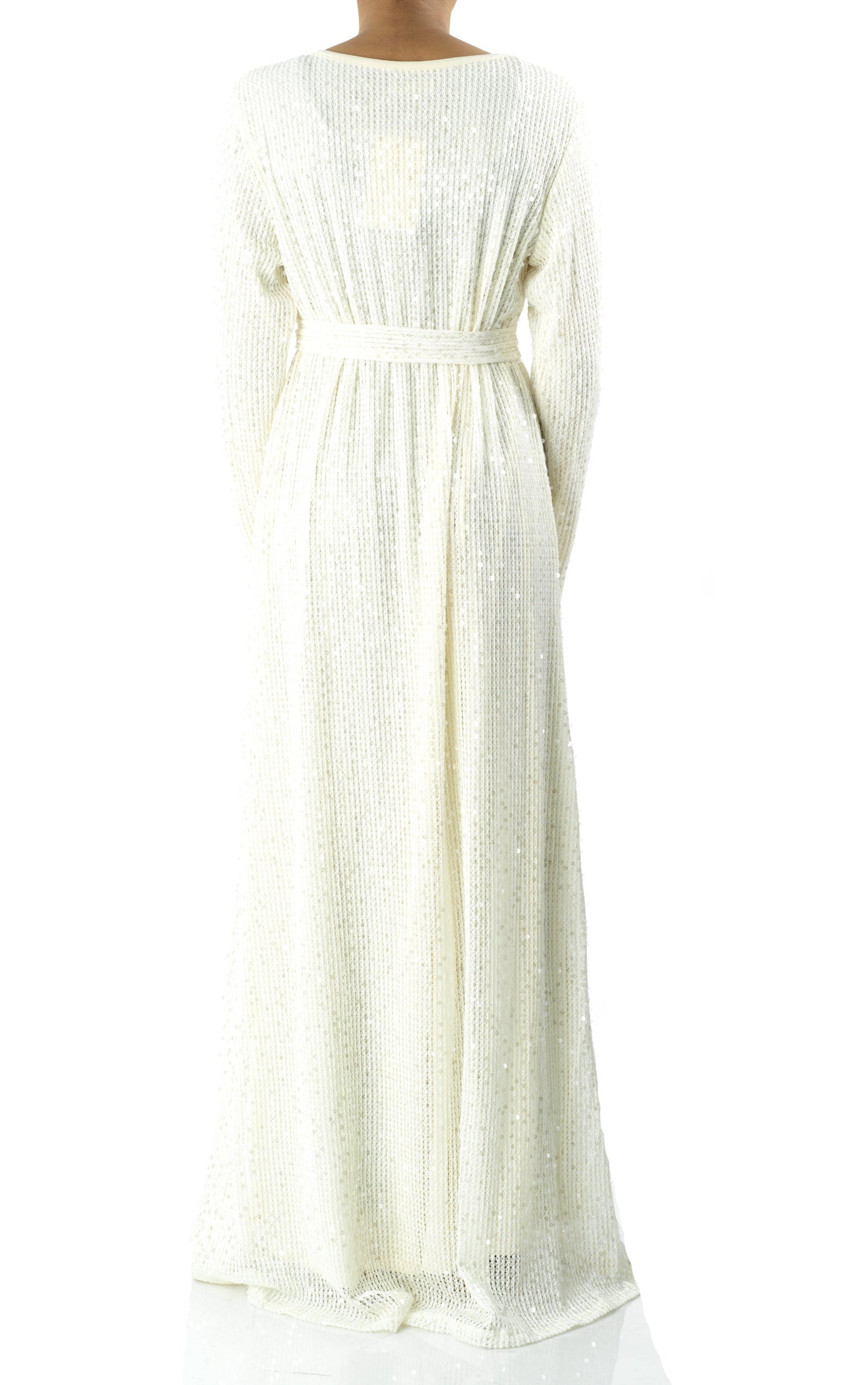 Sequin knit modest maxi dress Kabayare