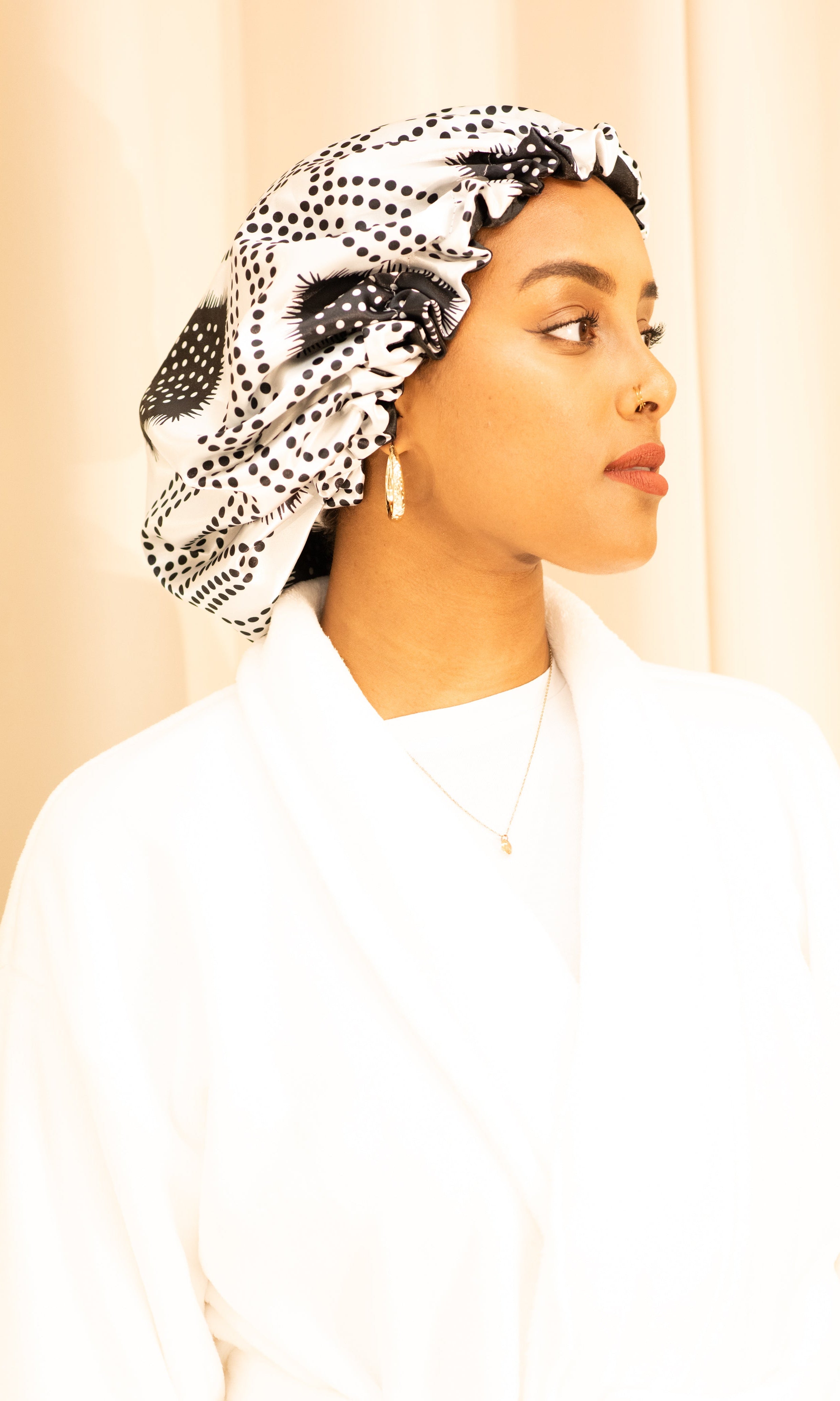 Shash print satin Bonnet Monsun Beauty
