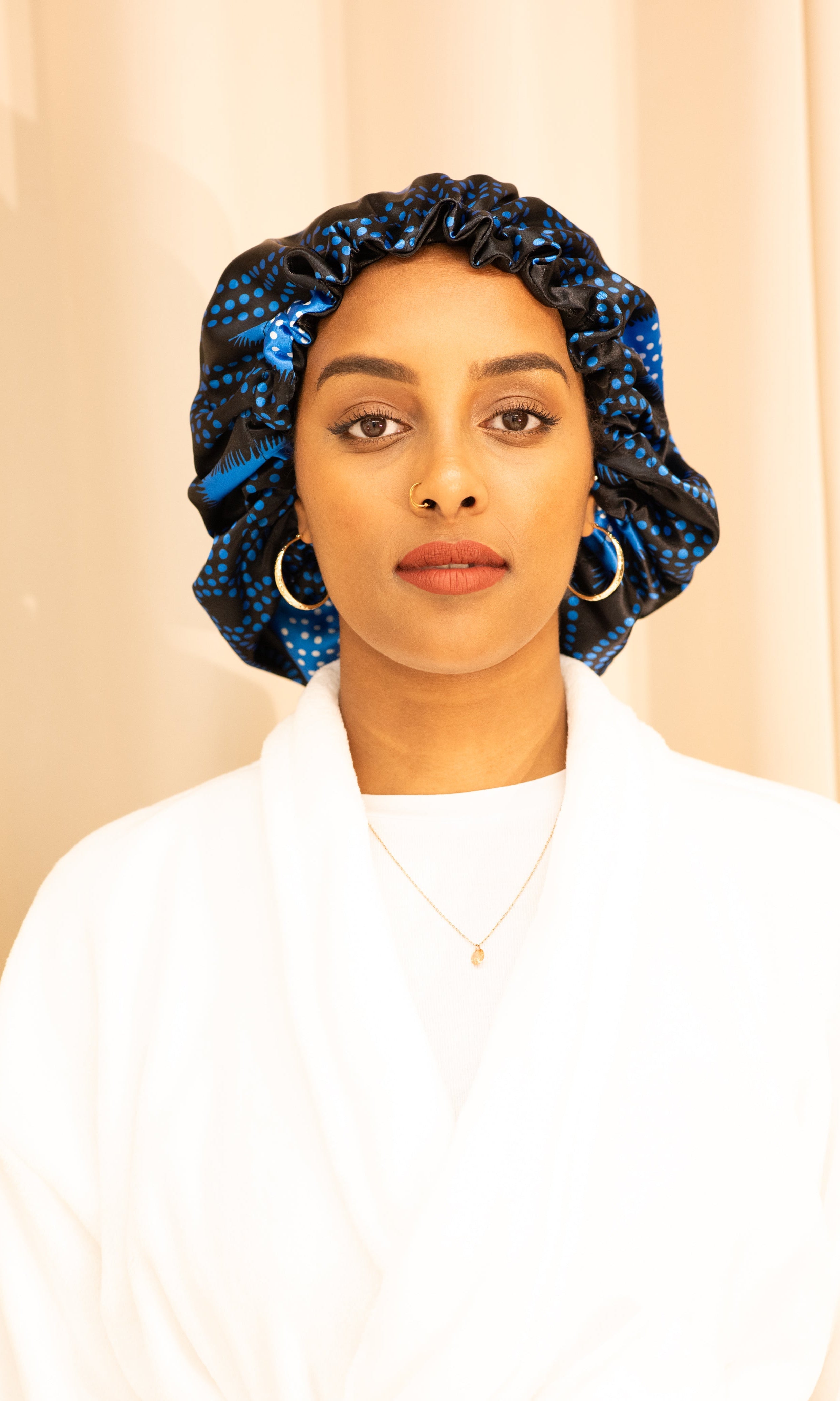 Shash print satin Bonnet Monsun Beauty