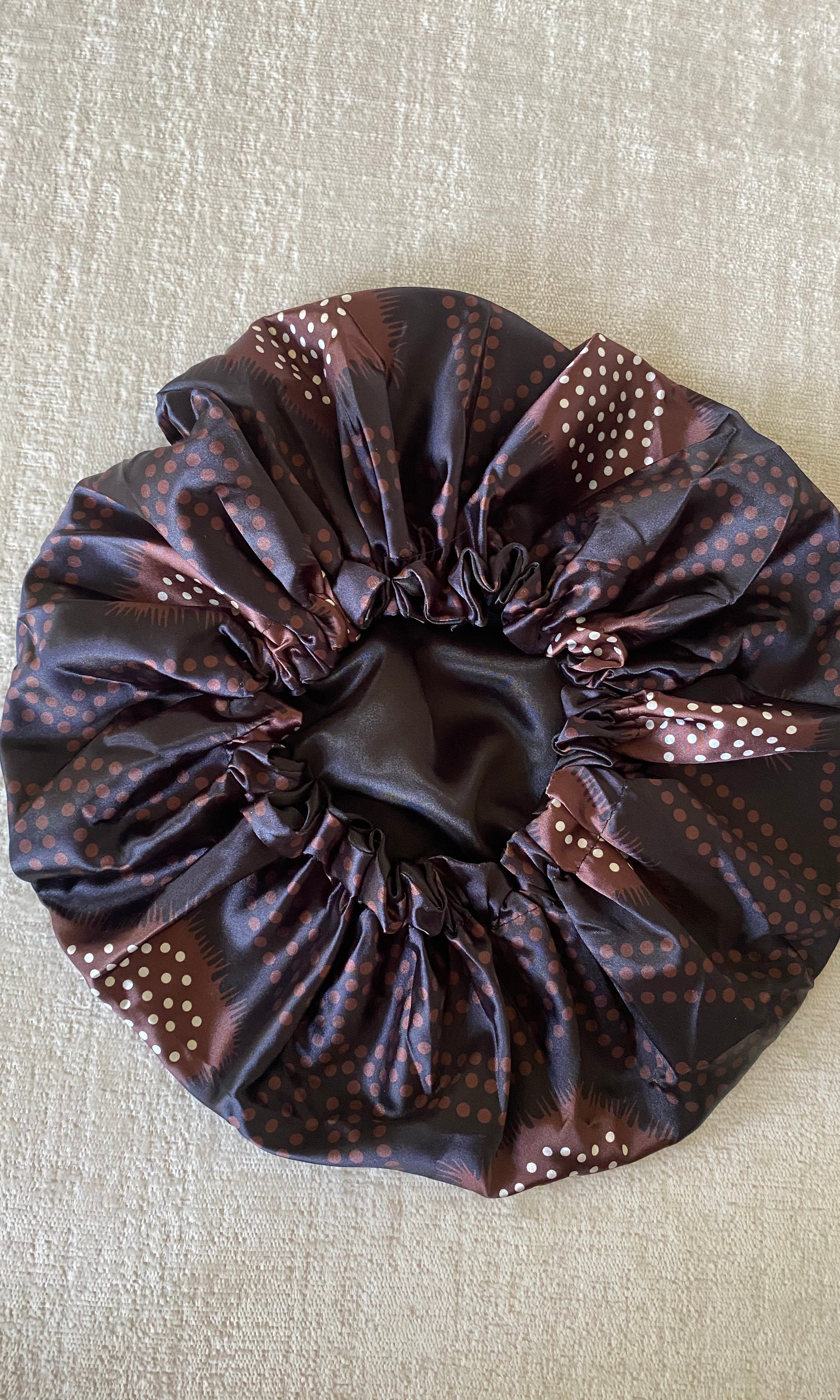 Shash print satin Bonnet Monsun Beauty