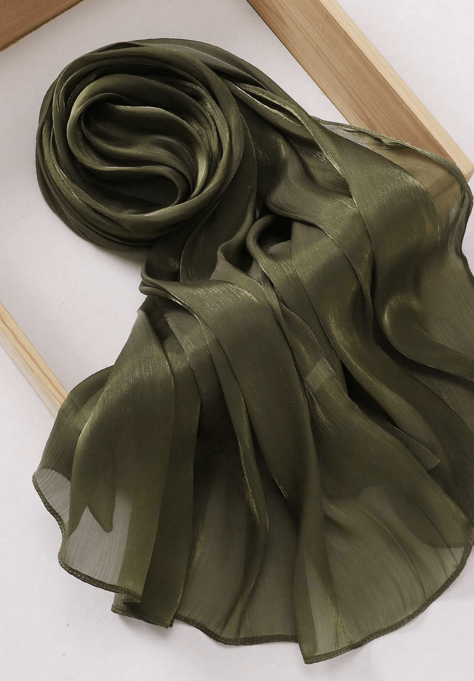 Shimmering Silk Chiffon hijab Kabayare