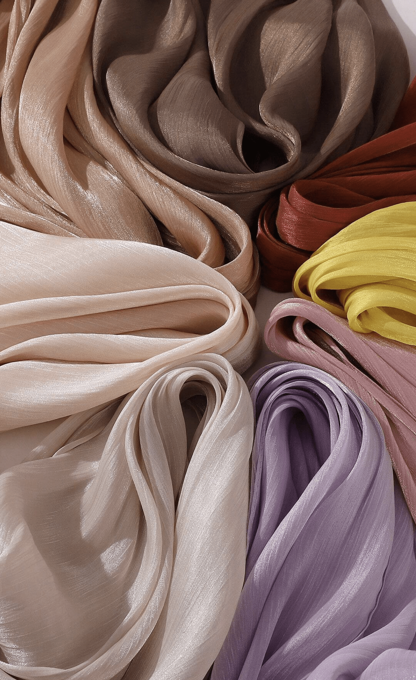 Shimmering Silk Chiffon hijab Kabayare