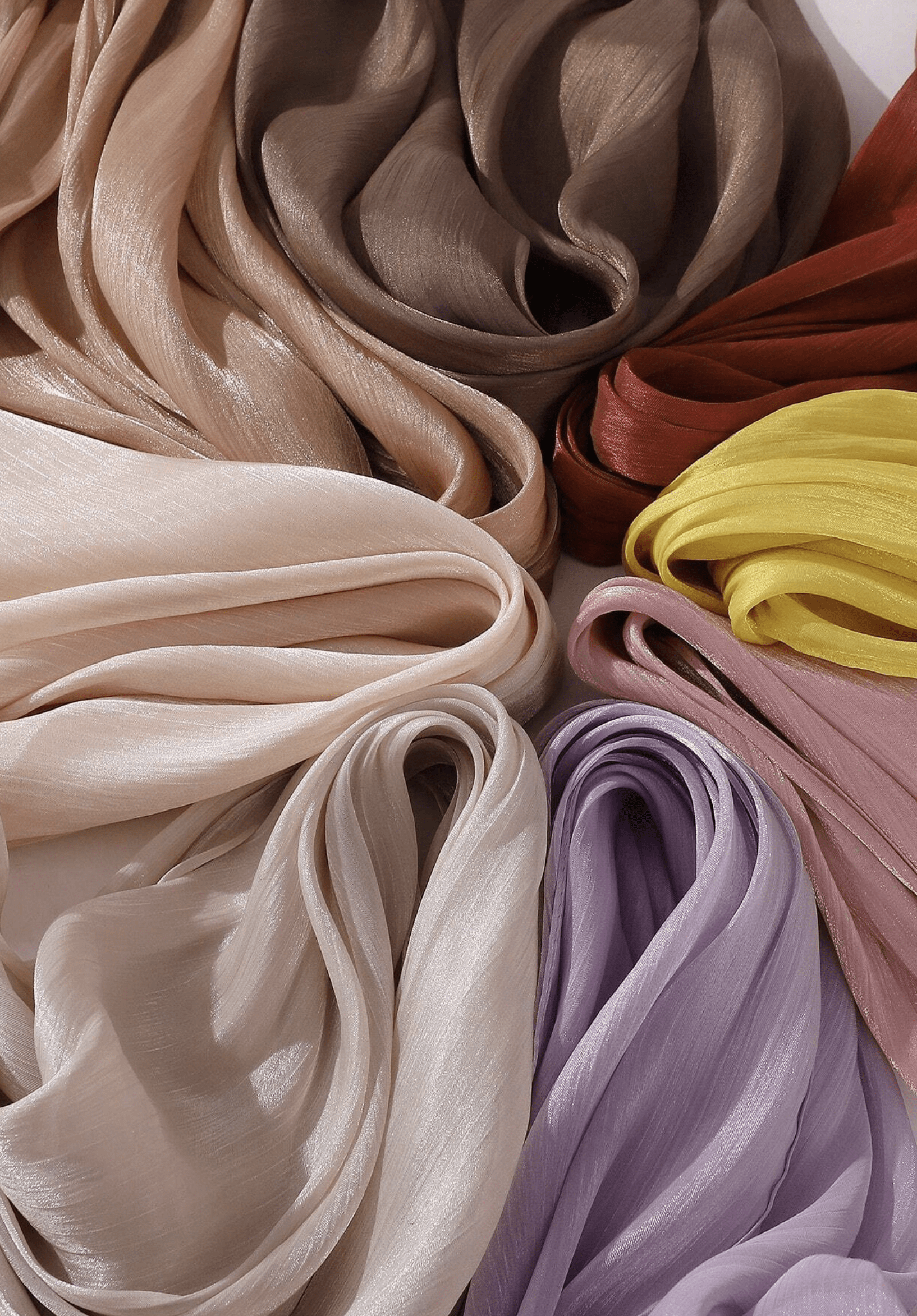Shimmering Silk Chiffon hijab Kabayare