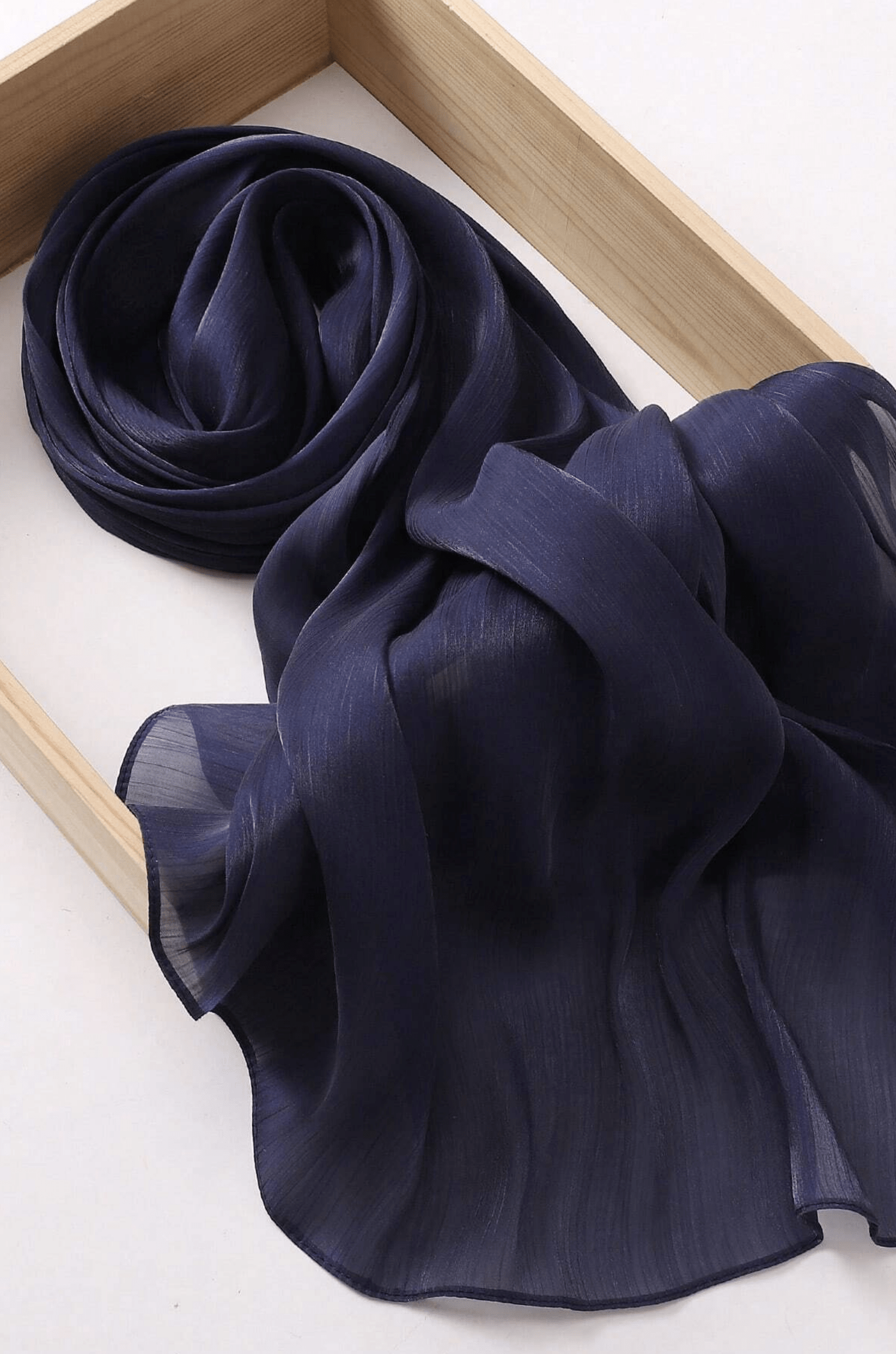 Shimmering Silk Chiffon hijab Kabayare