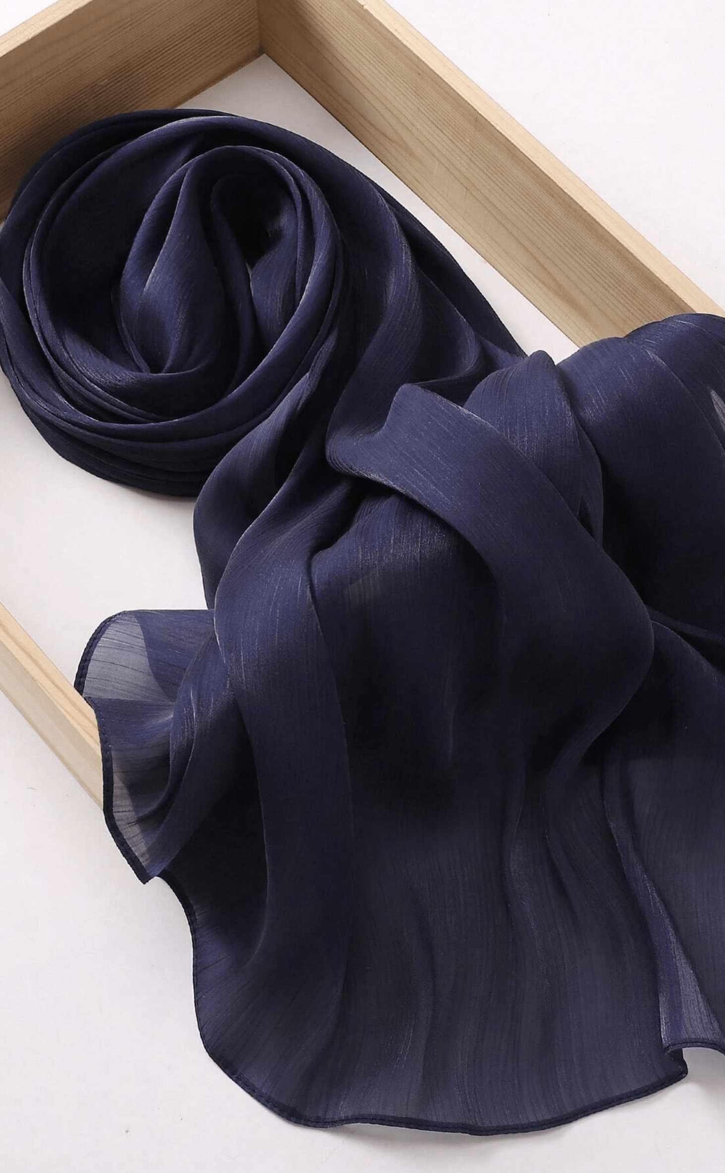 Shimmering Silk Chiffon hijab Kabayare