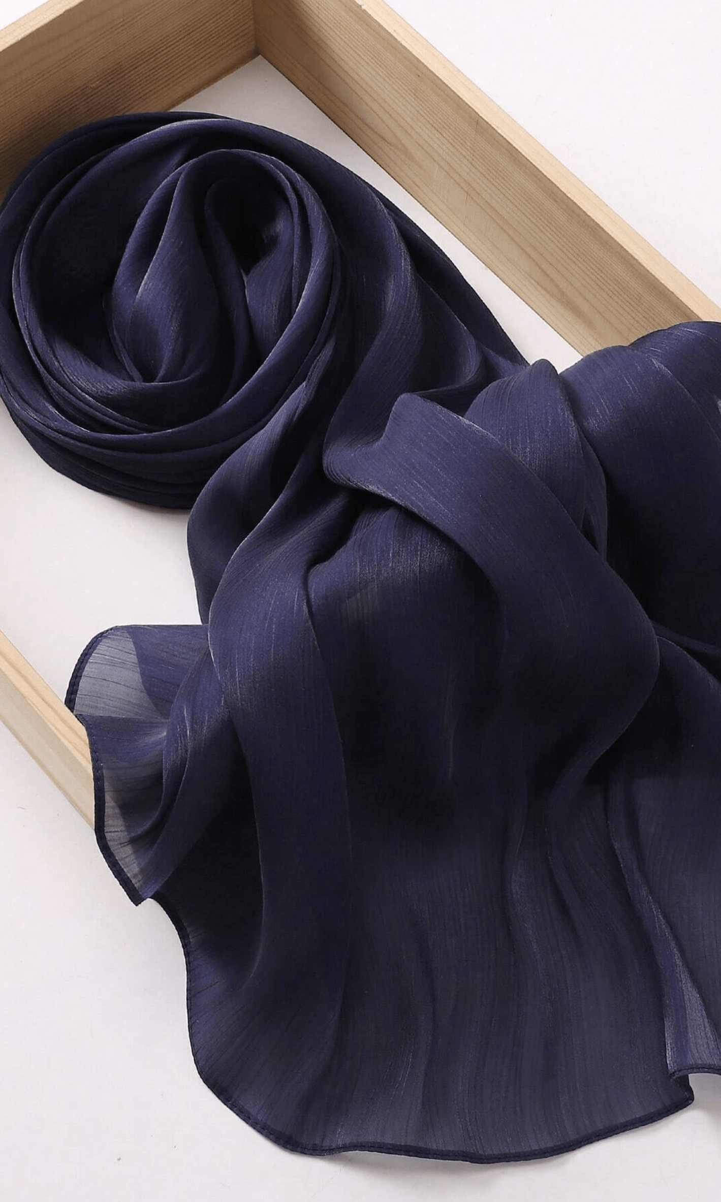 Shimmering Silk Chiffon hijab Kabayare