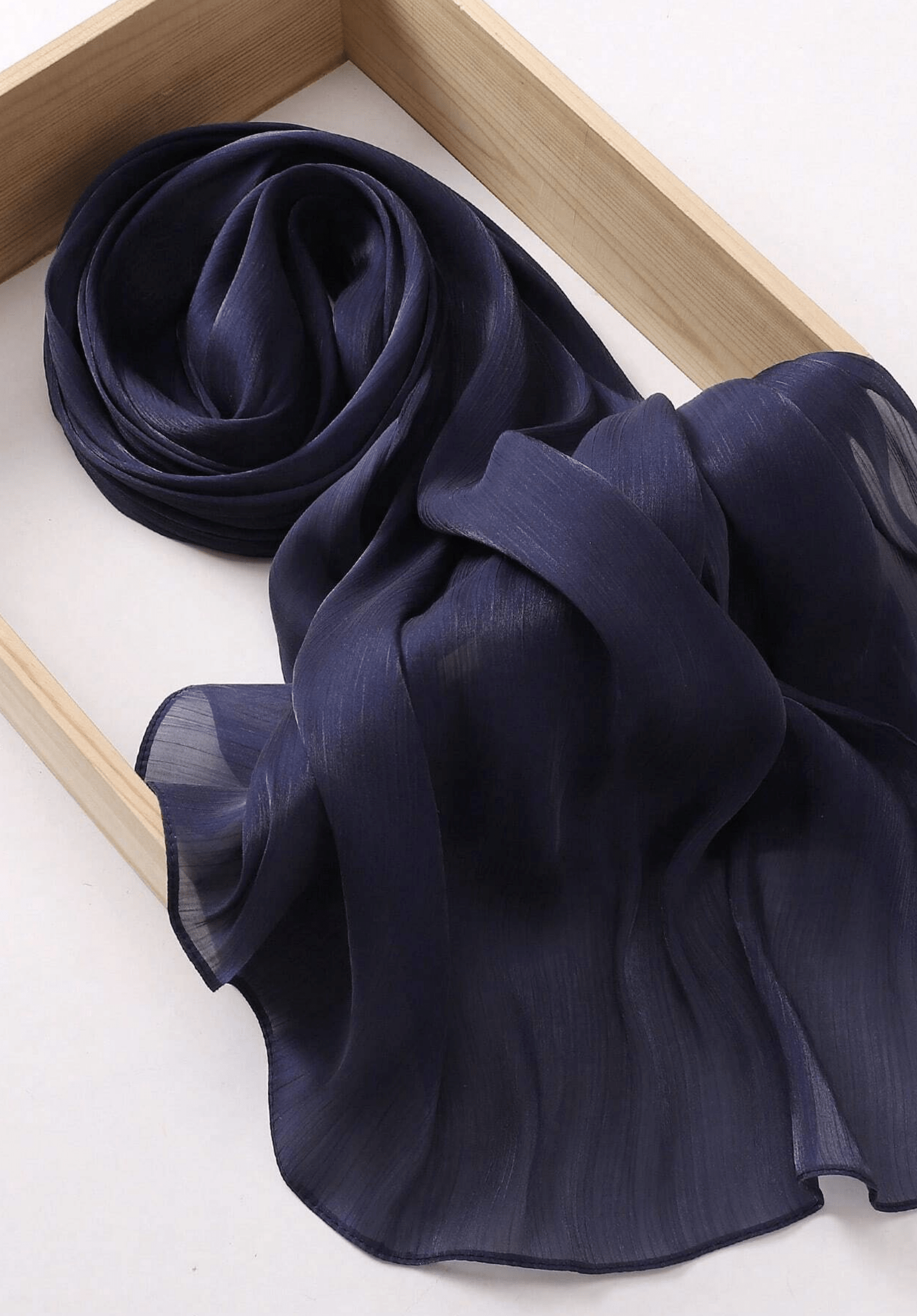 Shimmering Silk Chiffon hijab Kabayare