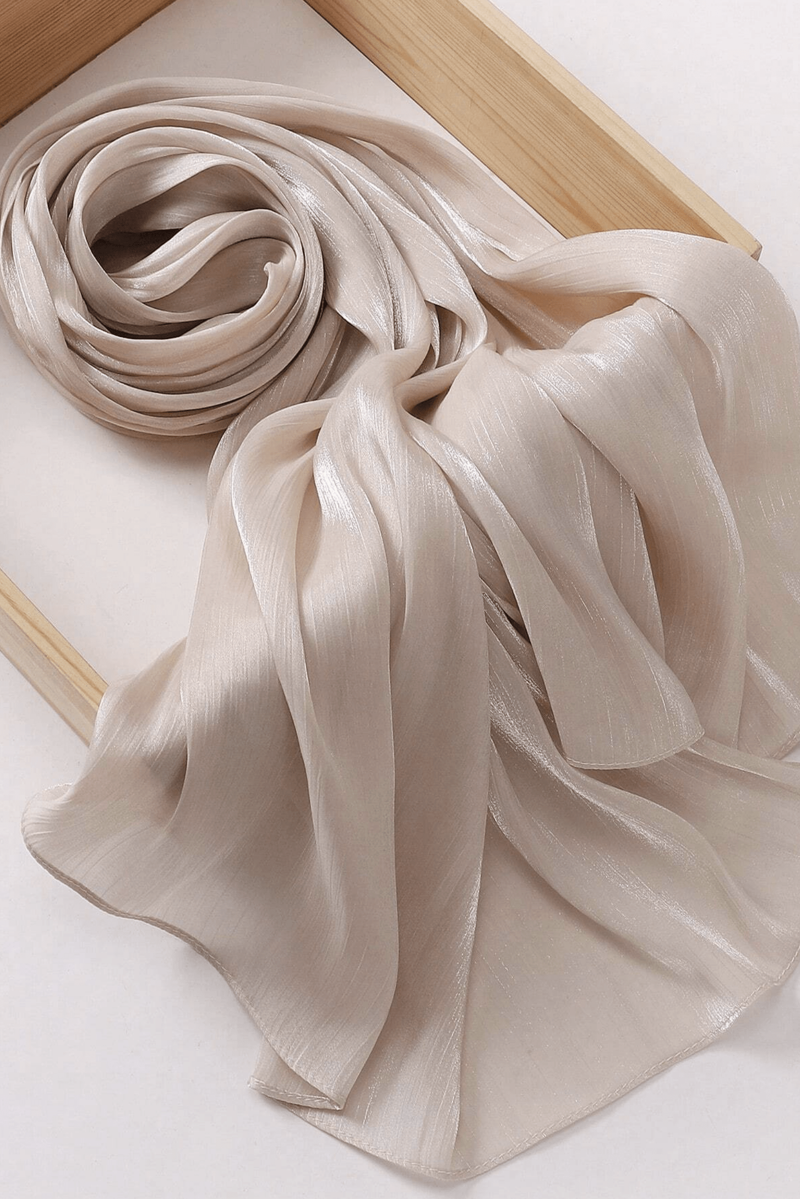 Shimmering Silk Chiffon hijab Kabayare