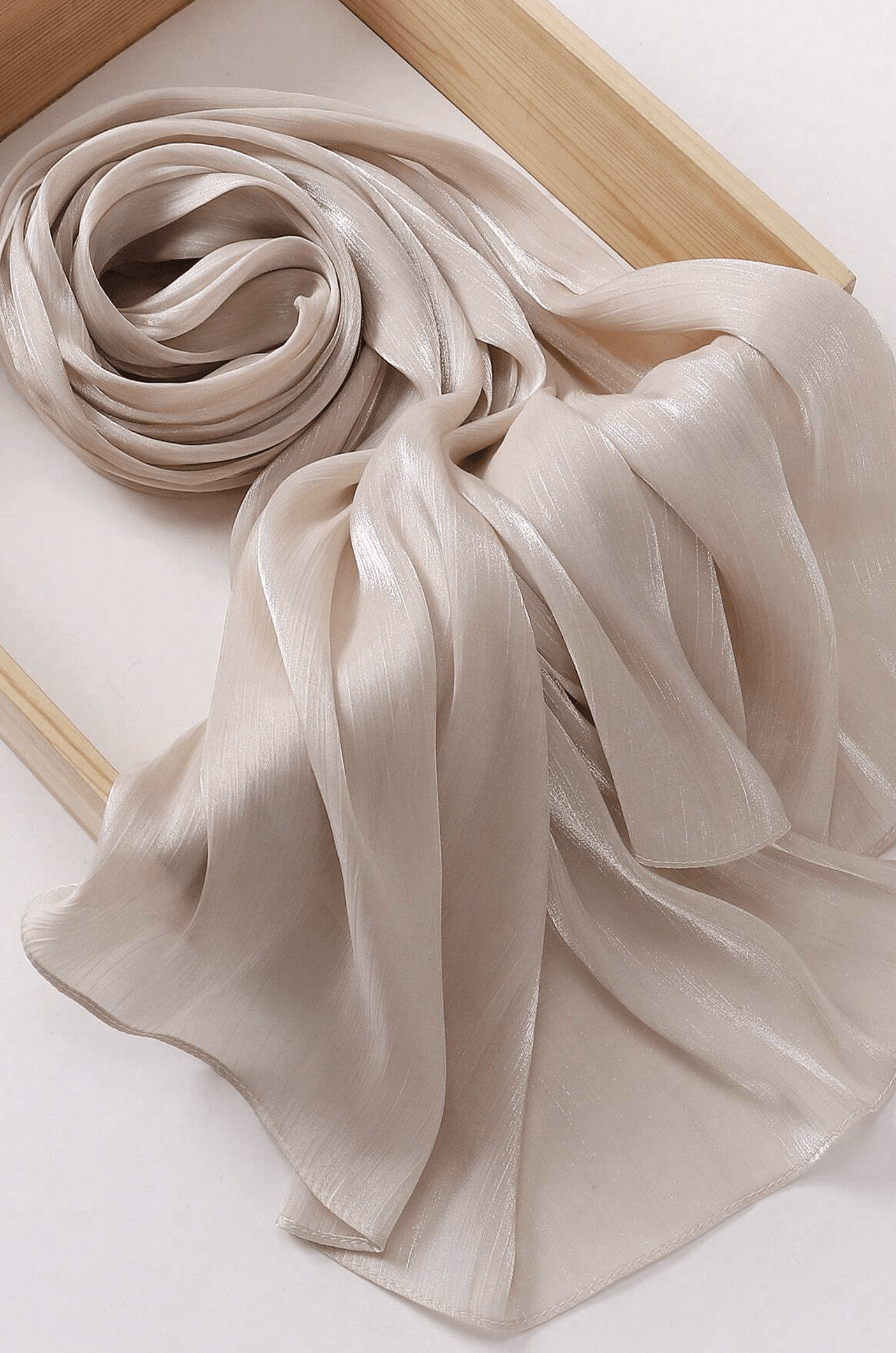Shimmering Silk Chiffon hijab Kabayare
