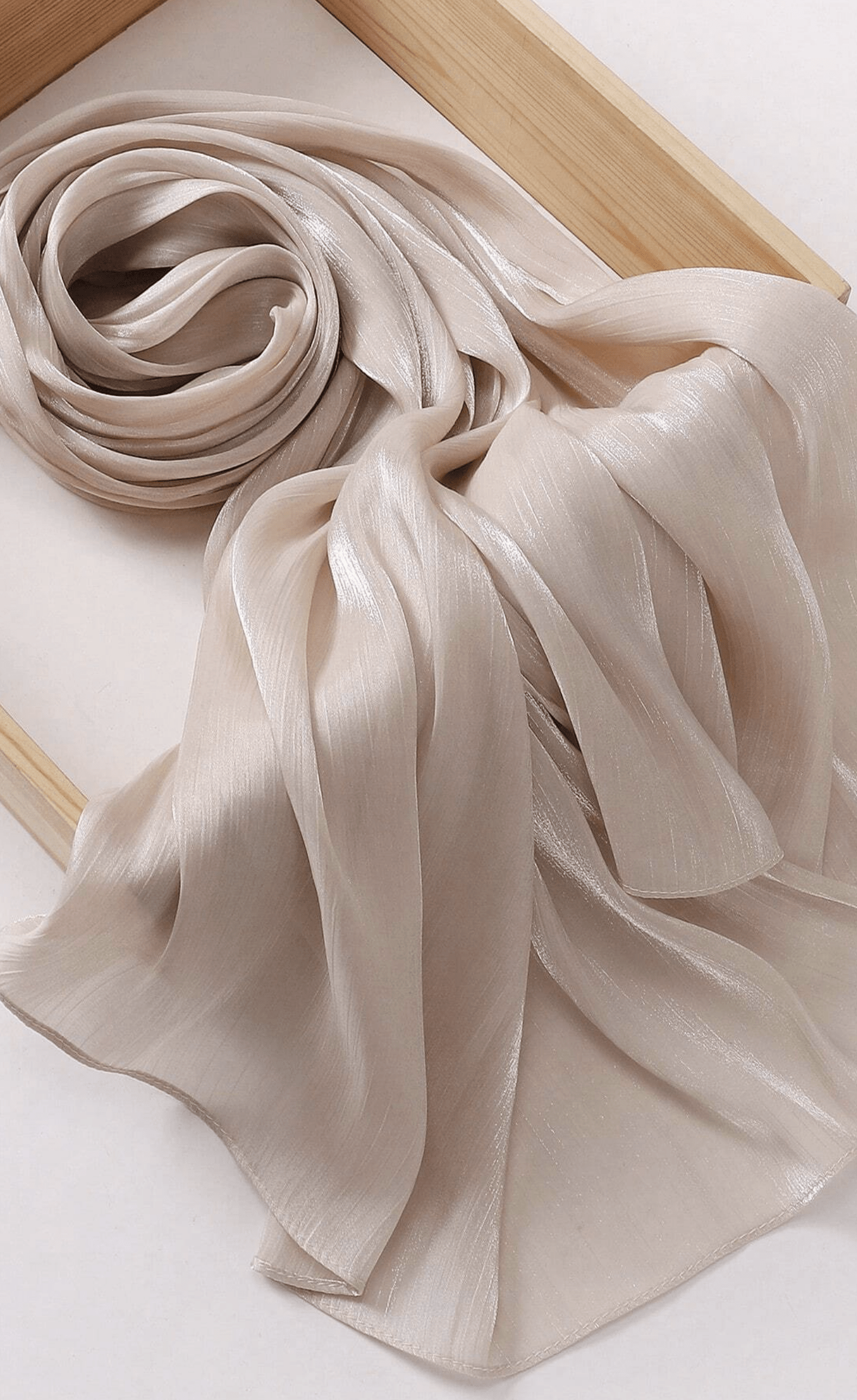 Shimmering Silk Chiffon hijab Kabayare