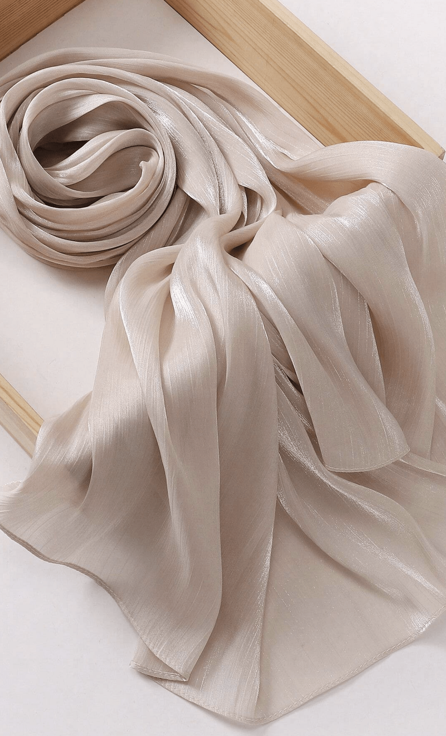 Shimmering Silk Chiffon hijab Kabayare