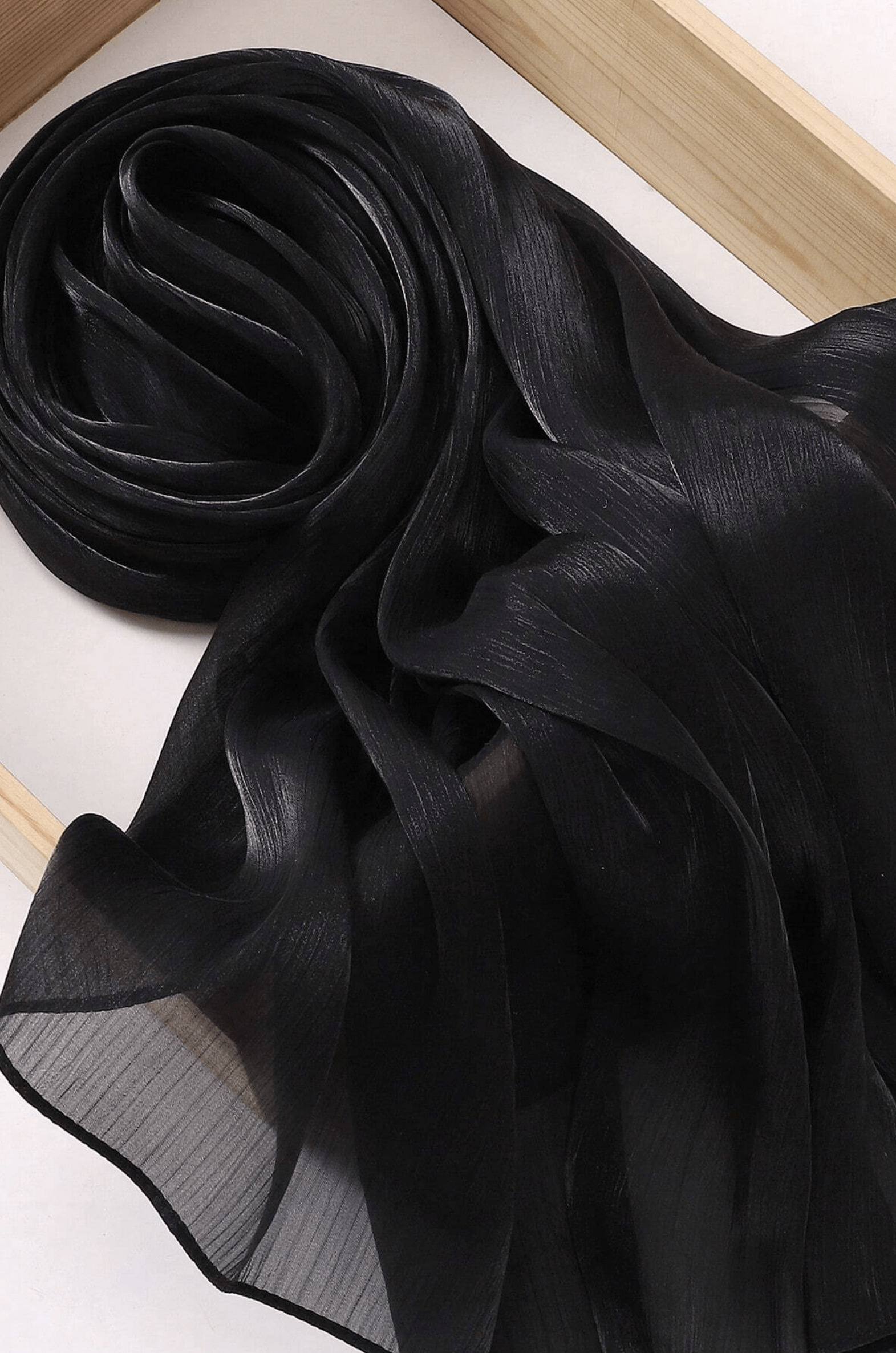 Shimmering Silk Chiffon hijab Kabayare