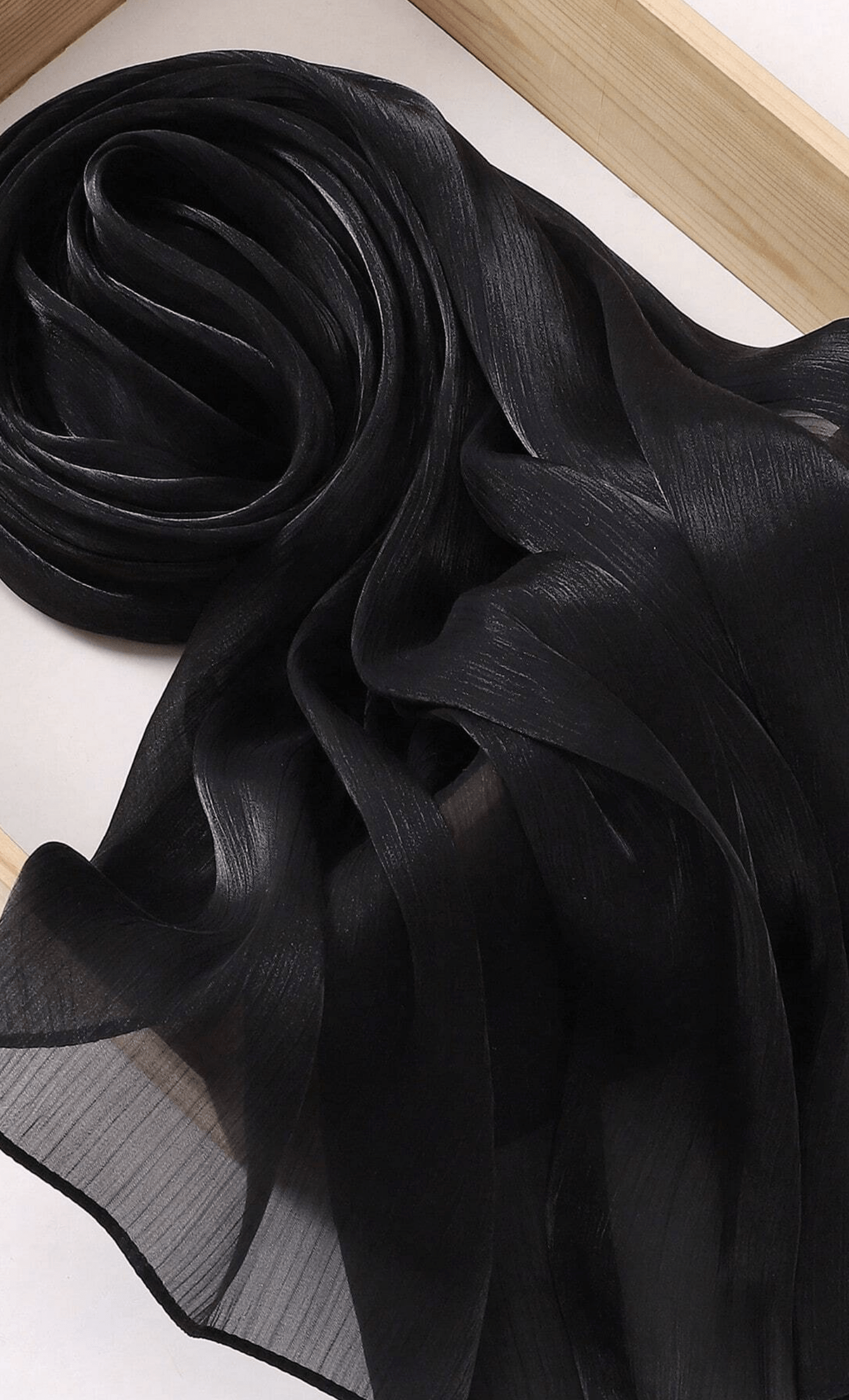 Shimmering Silk Chiffon hijab Kabayare