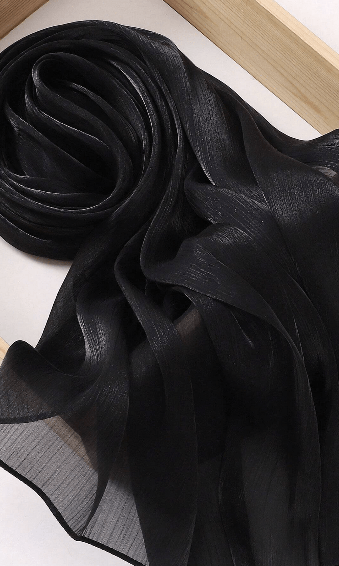 Shimmering Silk Chiffon hijab Kabayare