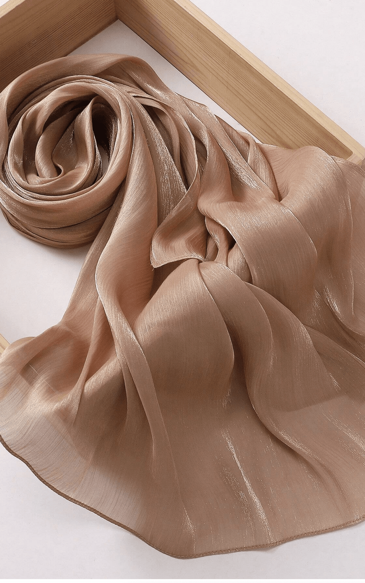 Shimmering Silk Chiffon hijab Kabayare