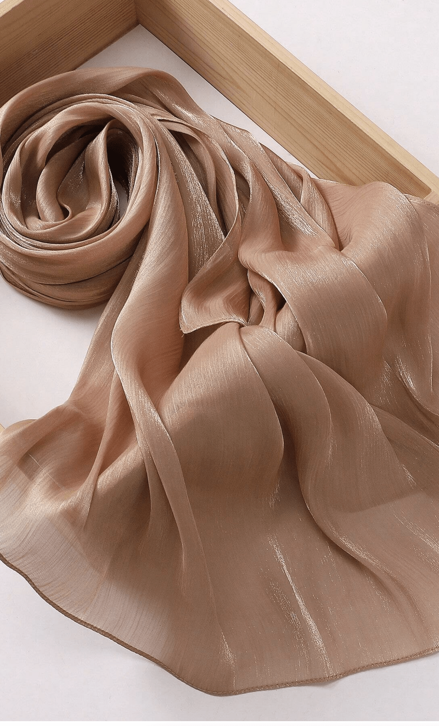 Shimmering Silk Chiffon hijab Kabayare