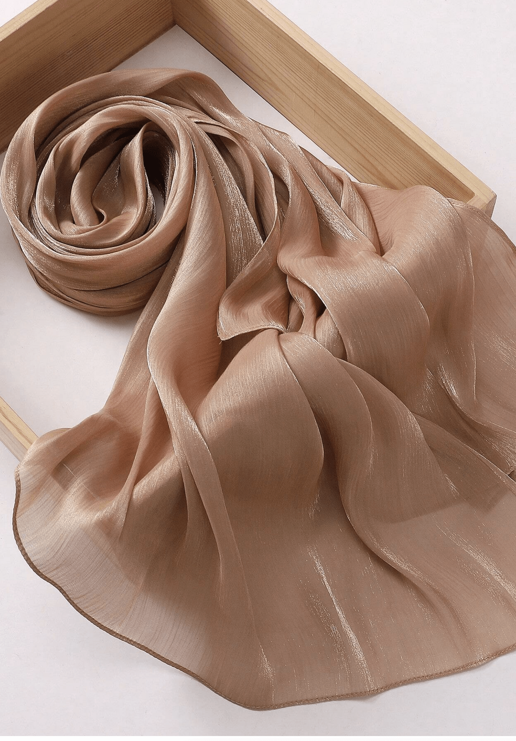 Shimmering Silk Chiffon hijab Kabayare