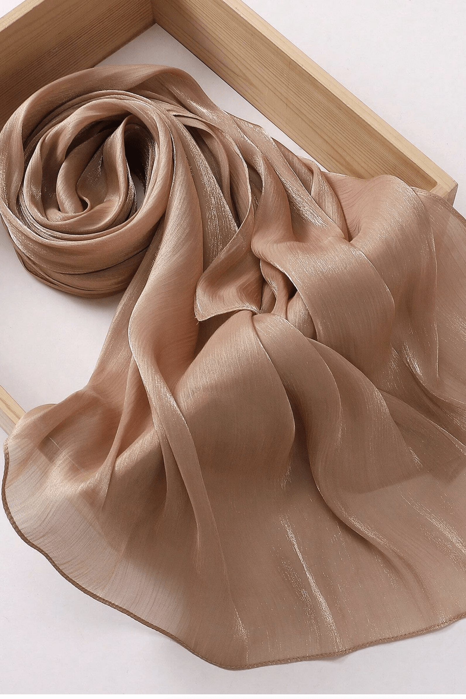 Shimmering Silk Chiffon hijab Kabayare