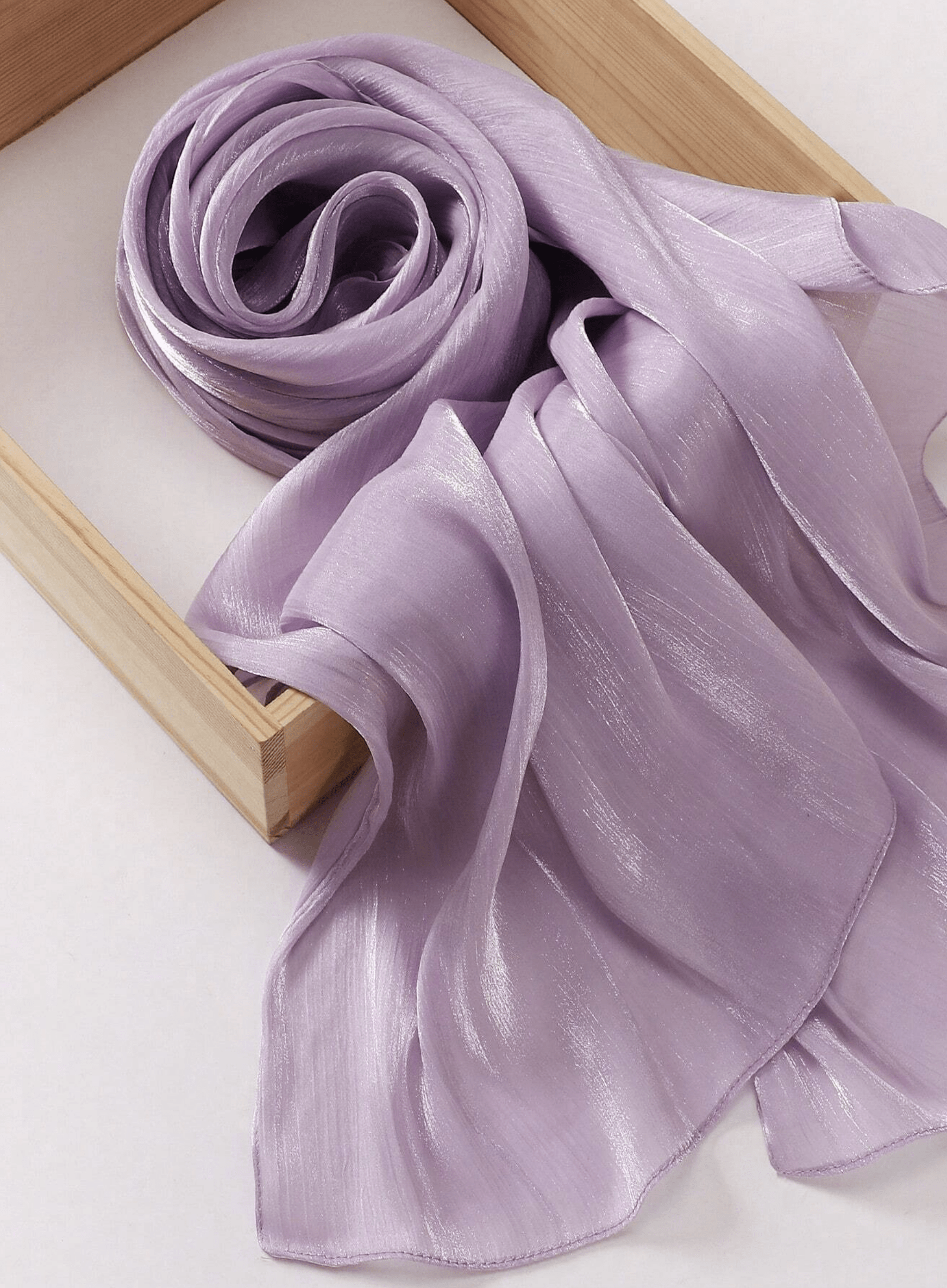 Shimmering Silk Chiffon hijab Kabayare