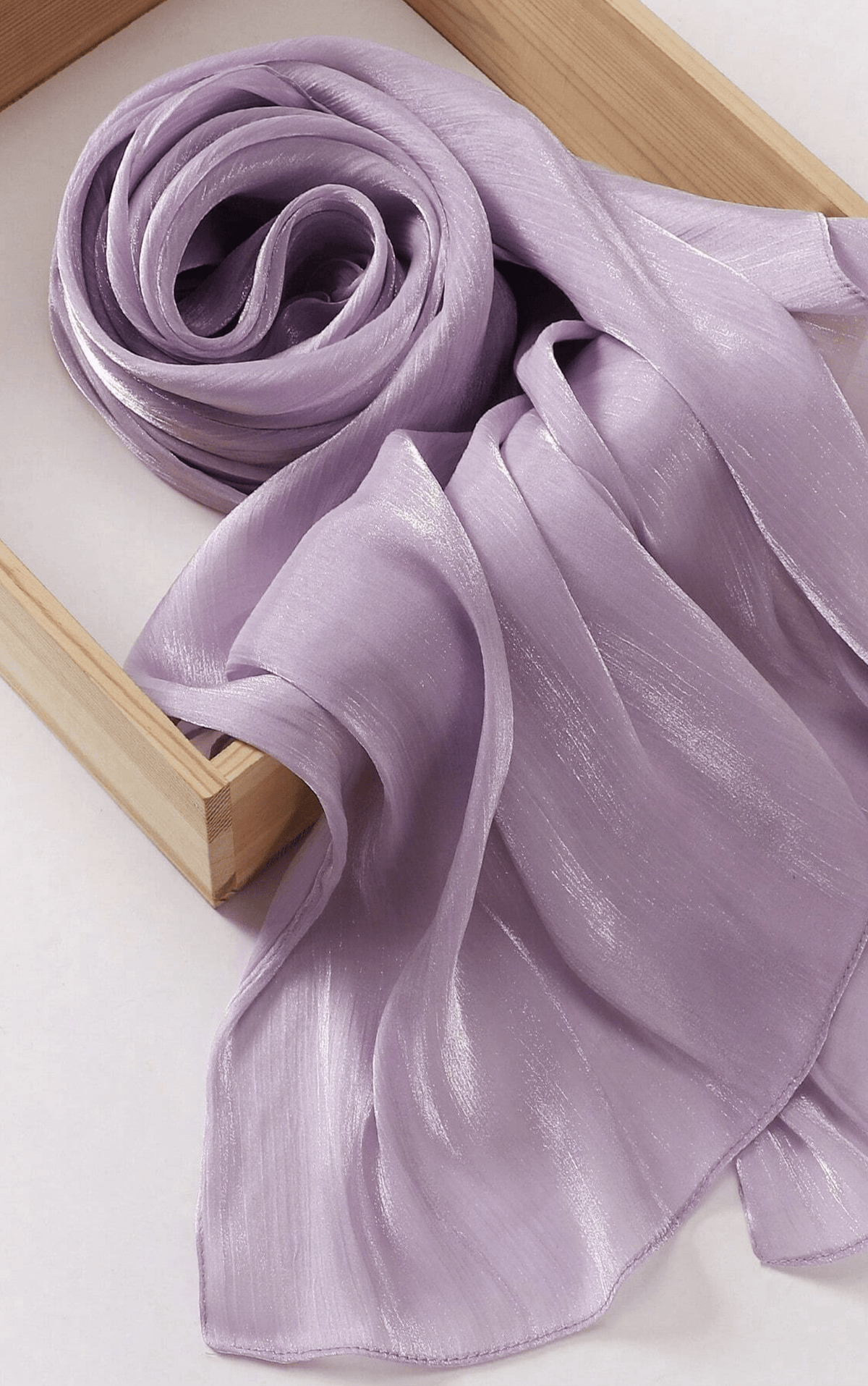 Shimmering Silk Chiffon hijab Kabayare
