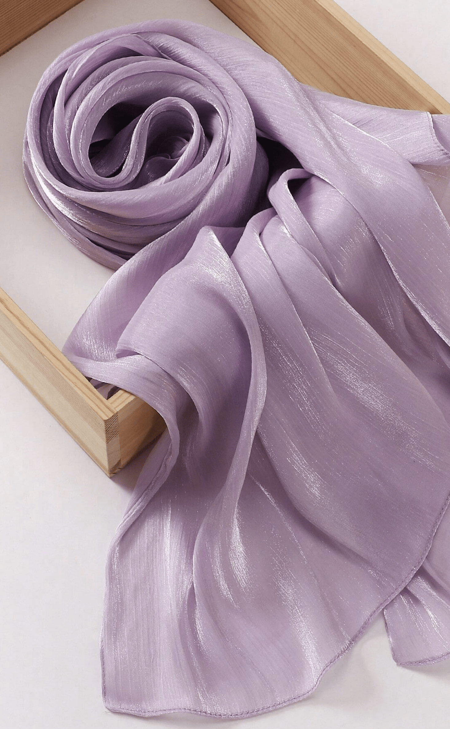 Shimmering Silk Chiffon hijab Kabayare