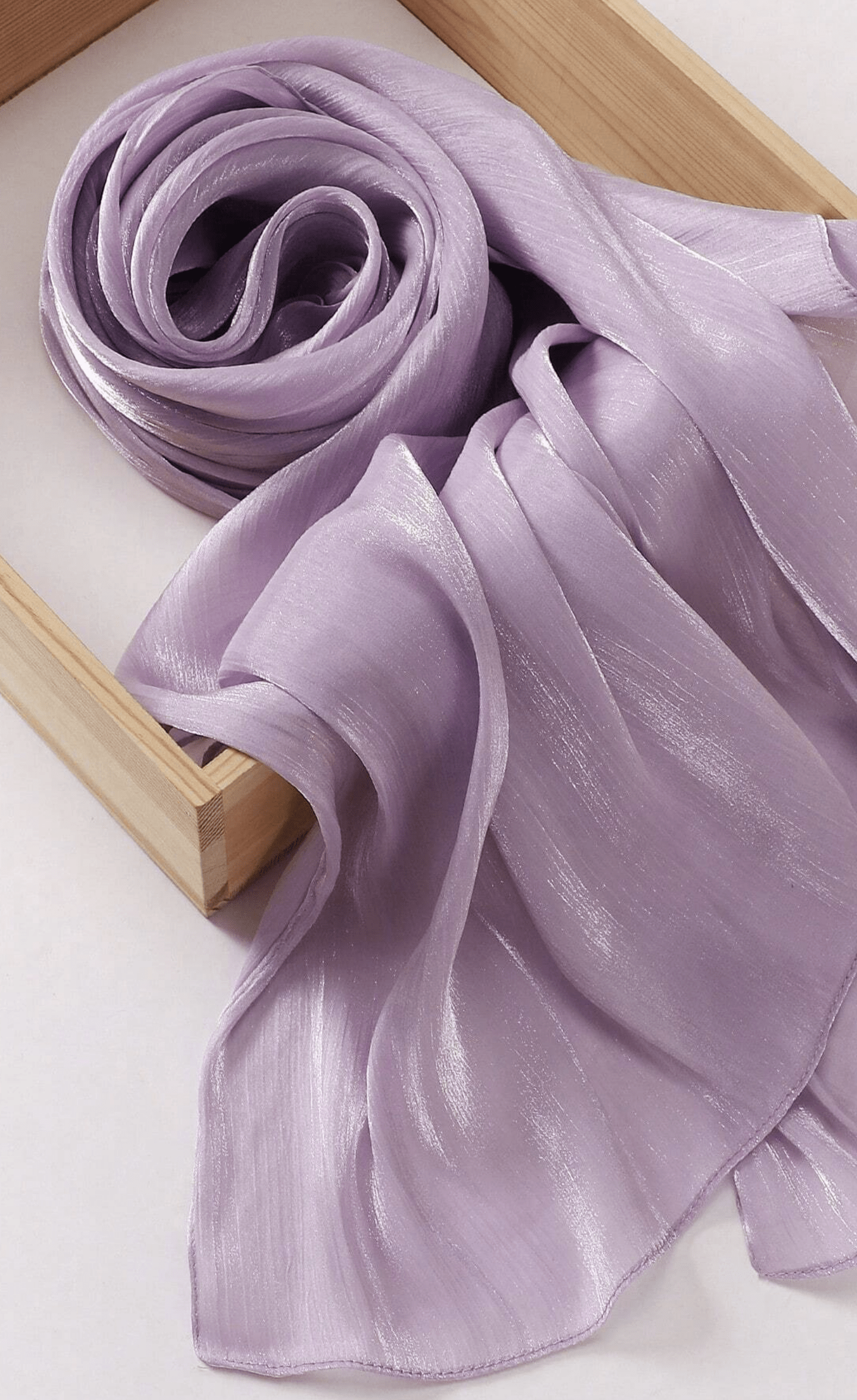 Shimmering Silk Chiffon hijab Kabayare