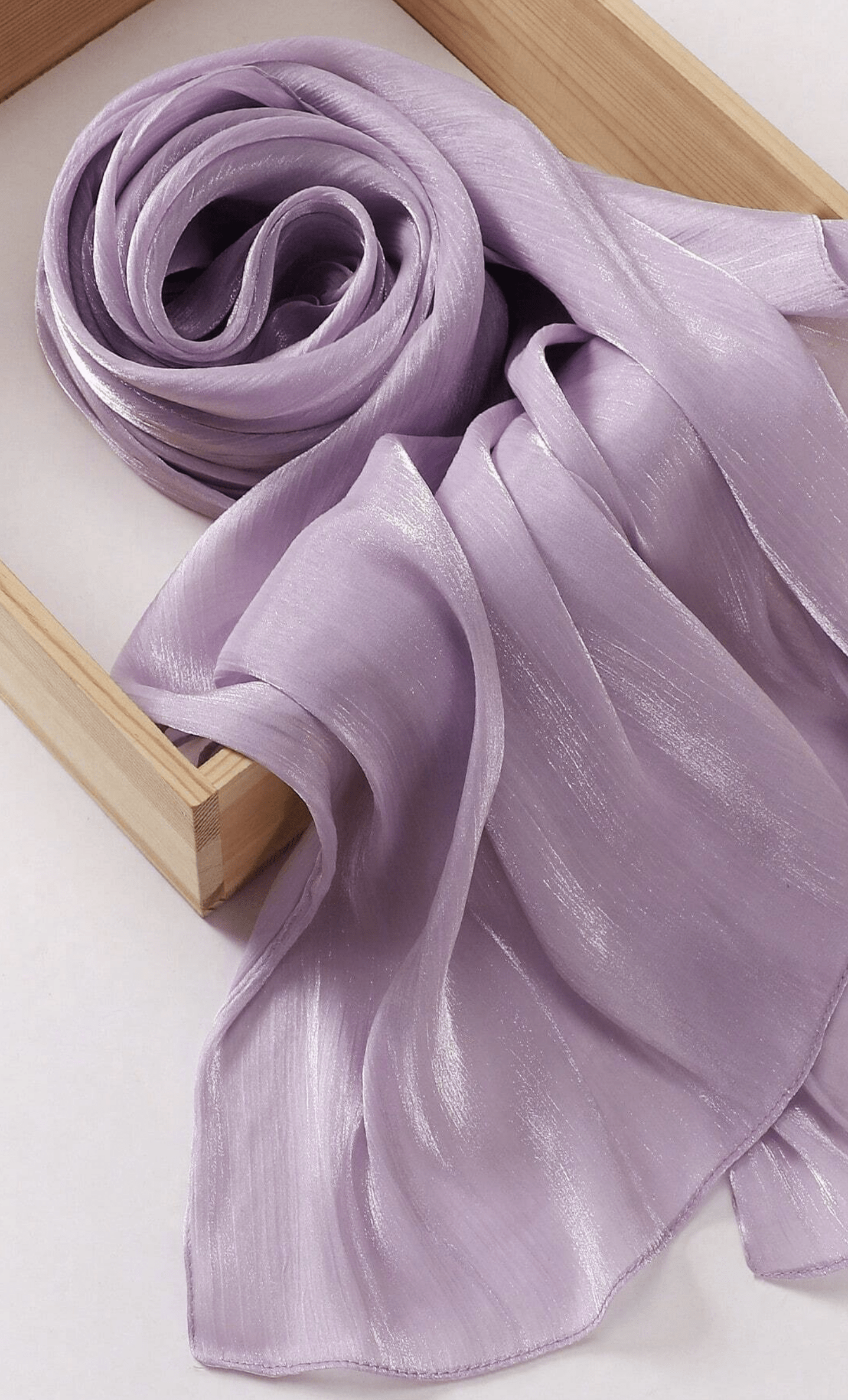 Shimmering Silk Chiffon hijab Kabayare