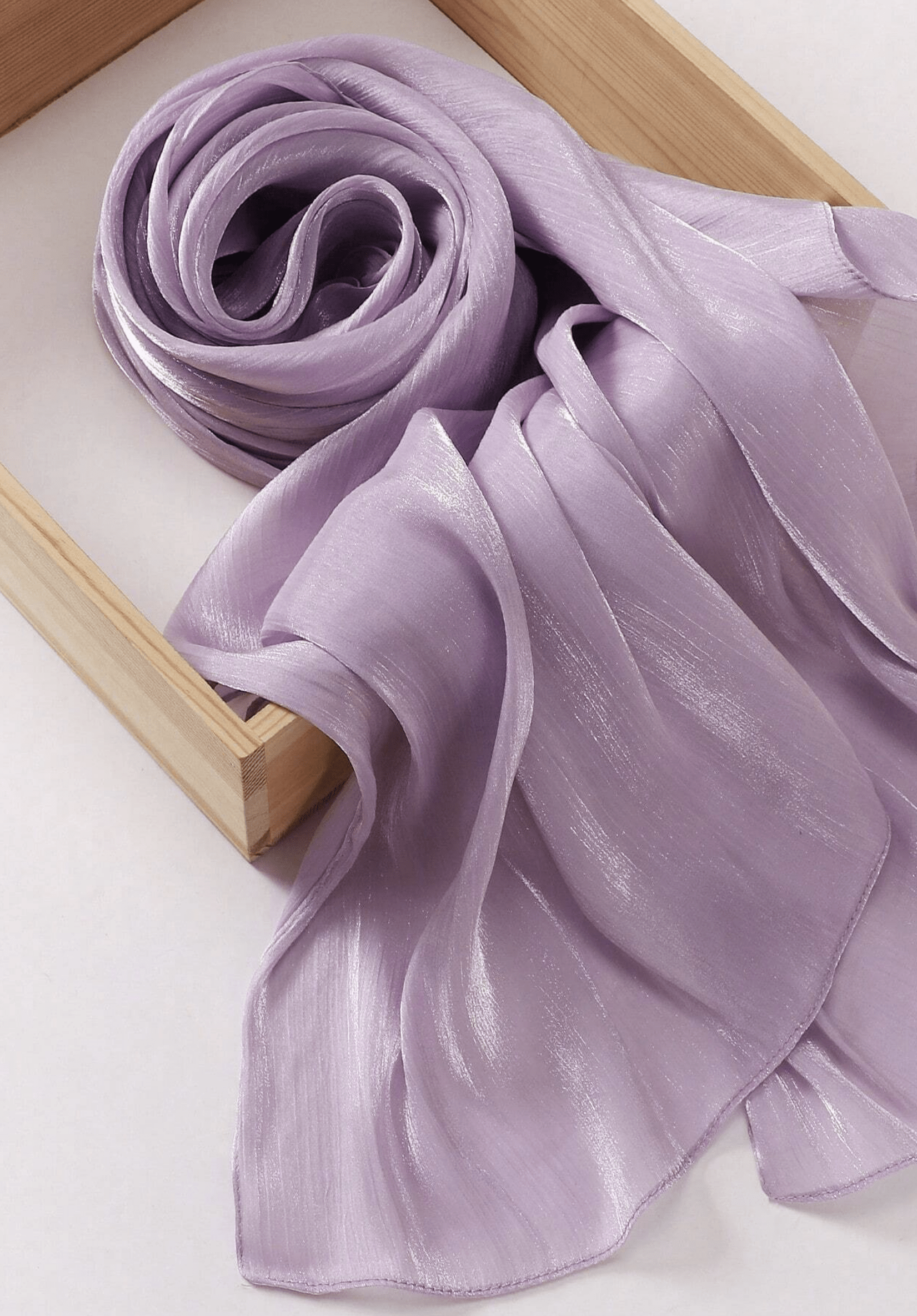Shimmering Silk Chiffon hijab Kabayare