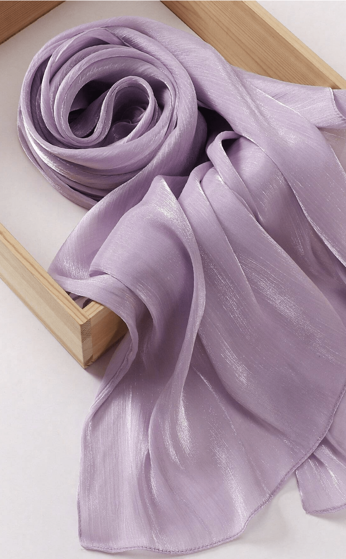 Shimmering Silk Chiffon hijab Kabayare