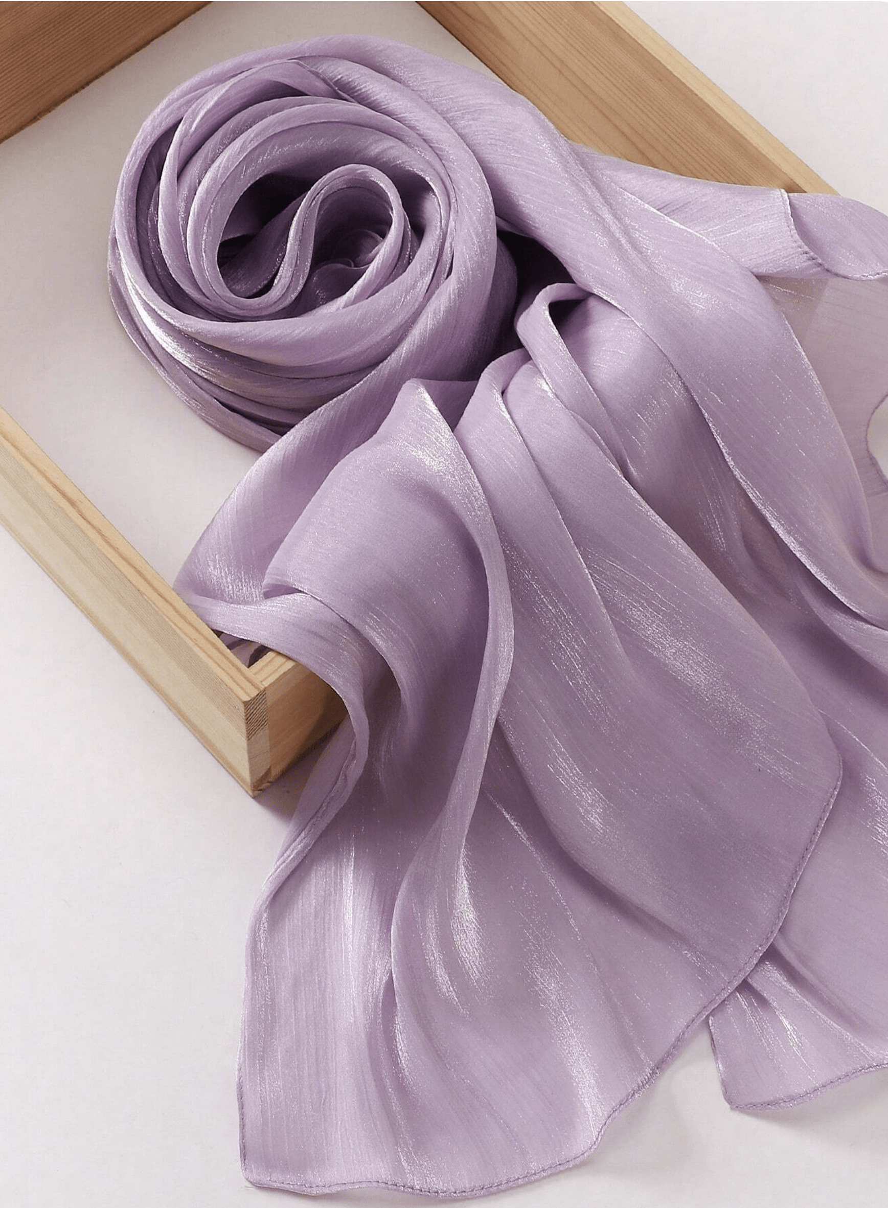Shimmering Silk Chiffon hijab Kabayare