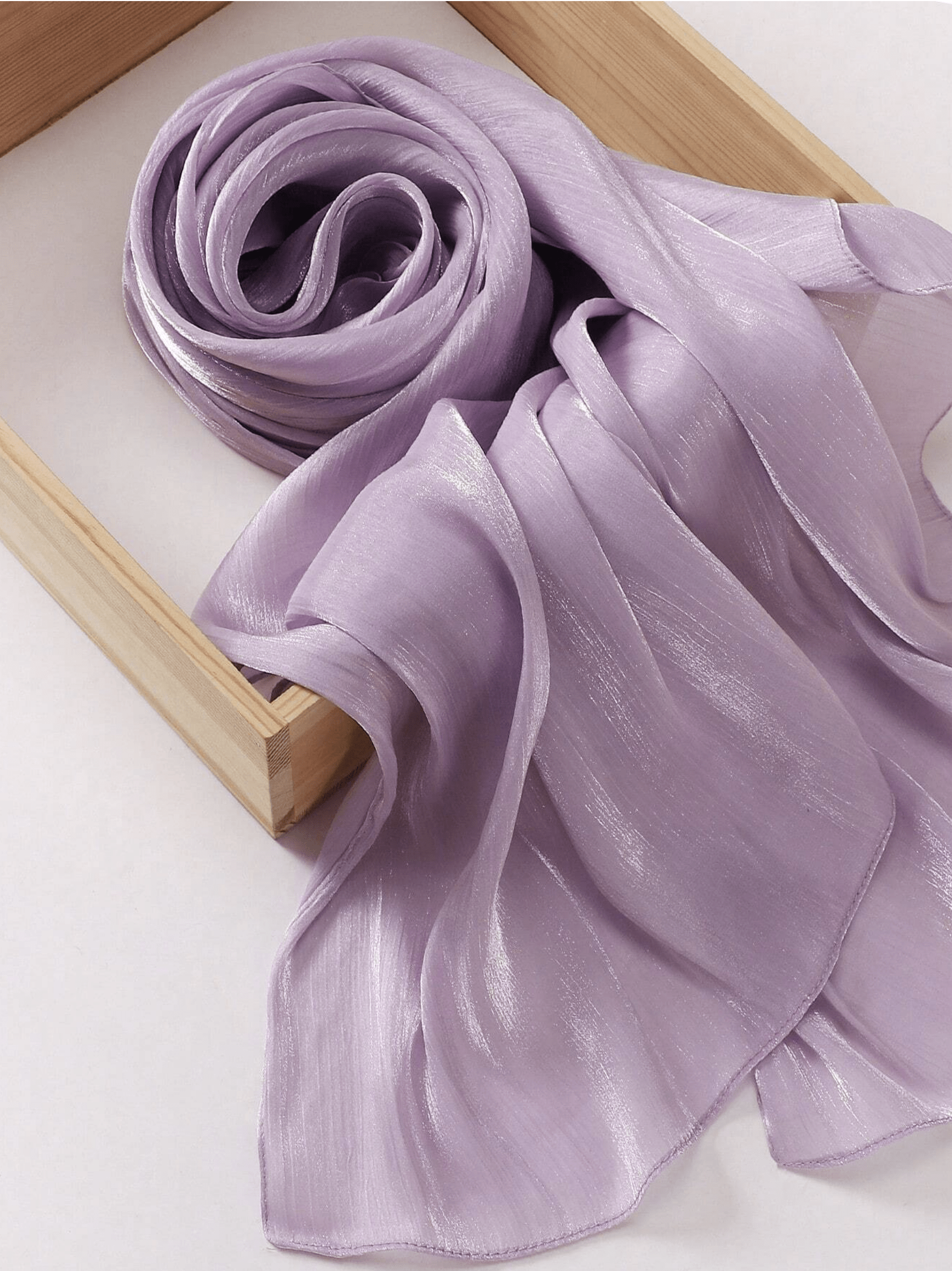 Shimmering Silk Chiffon hijab Kabayare