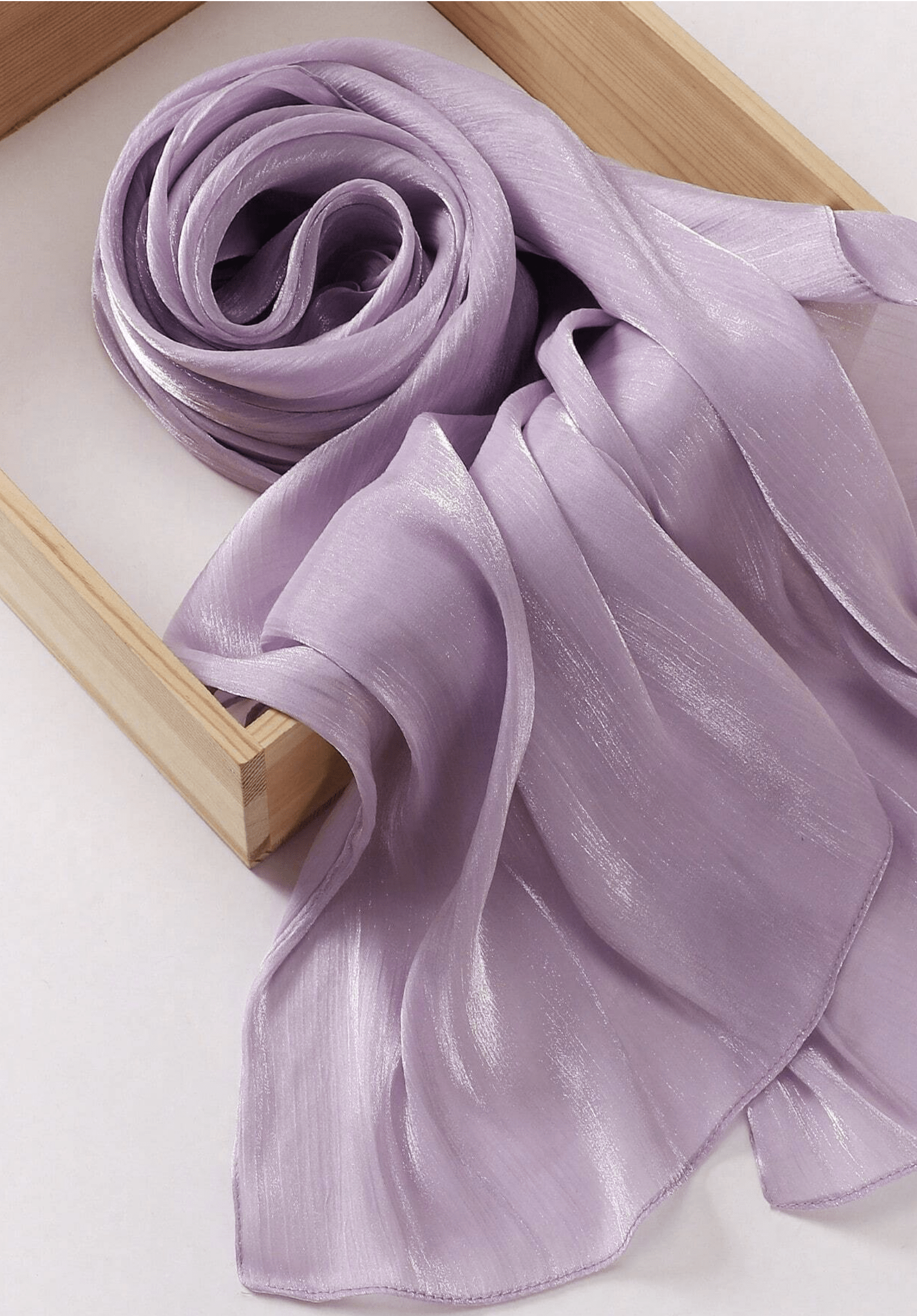 Shimmering Silk Chiffon hijab Kabayare