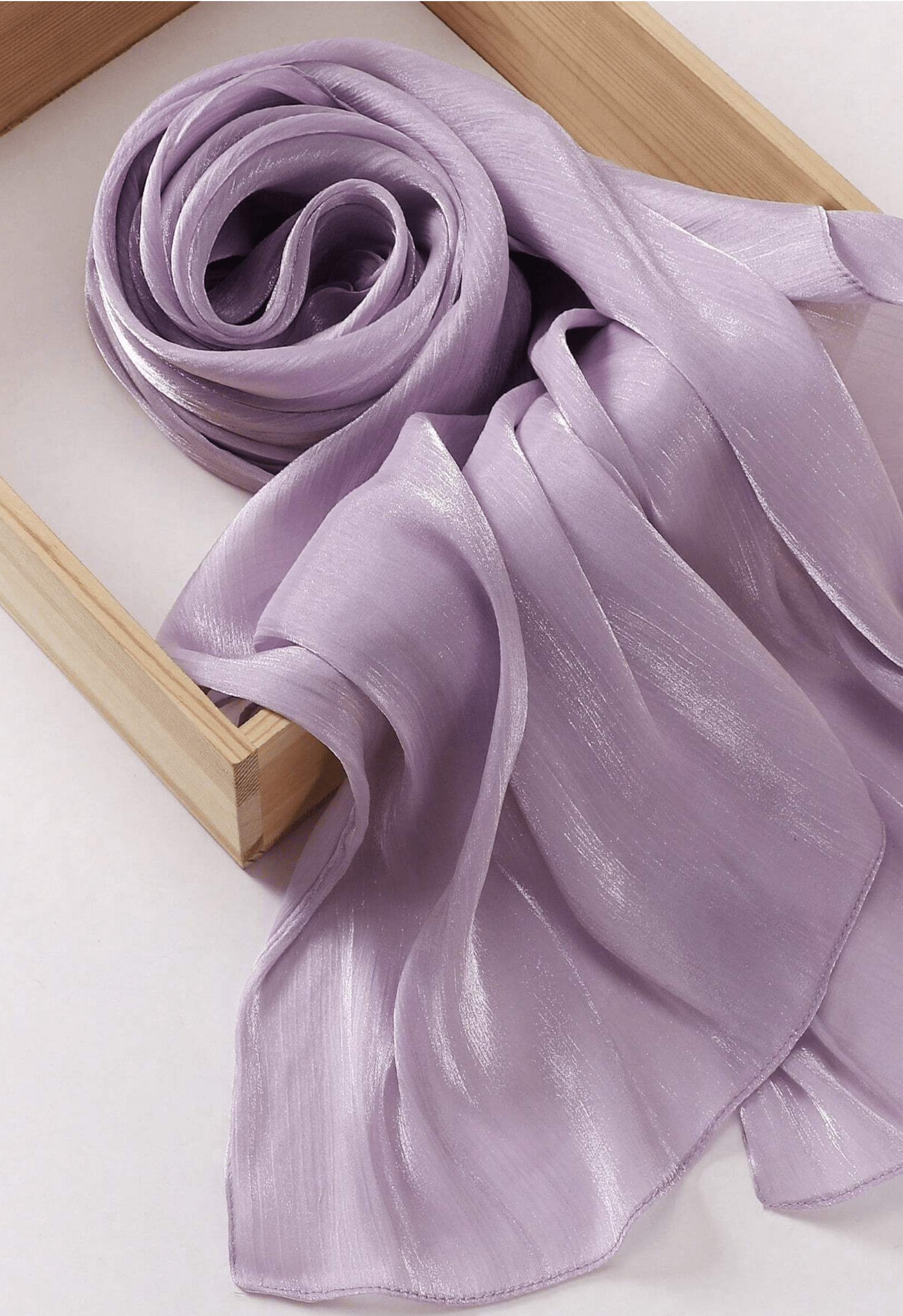 Shimmering Silk Chiffon hijab Kabayare