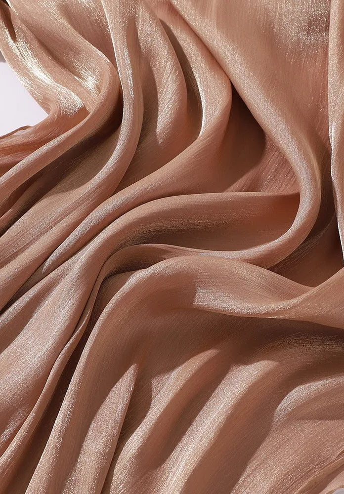 Shimmering Silk Chiffon hijab Kabayare