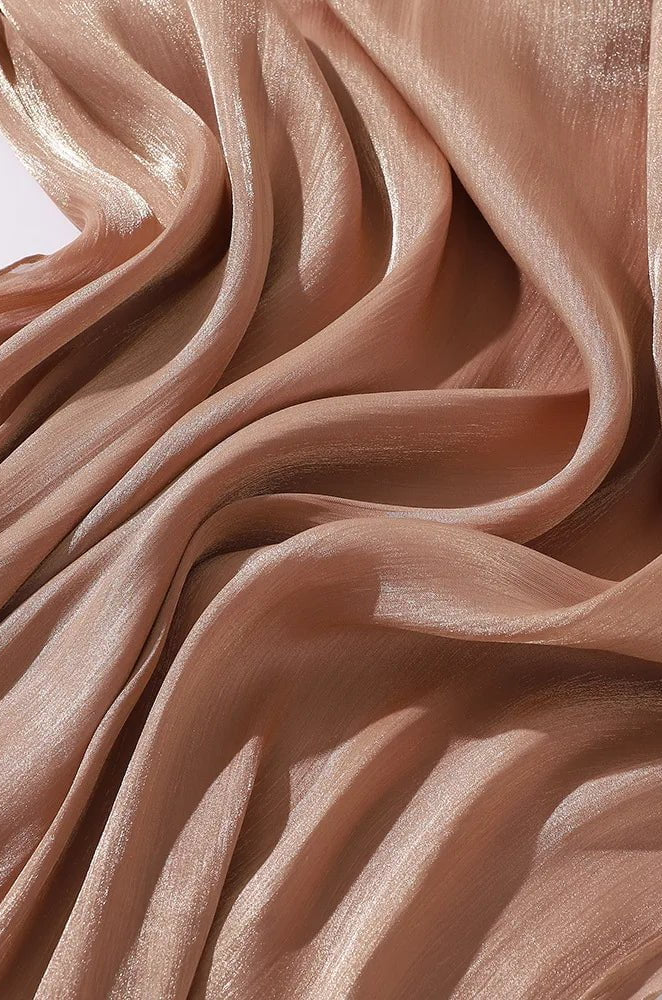 Shimmering Silk Chiffon hijab Kabayare