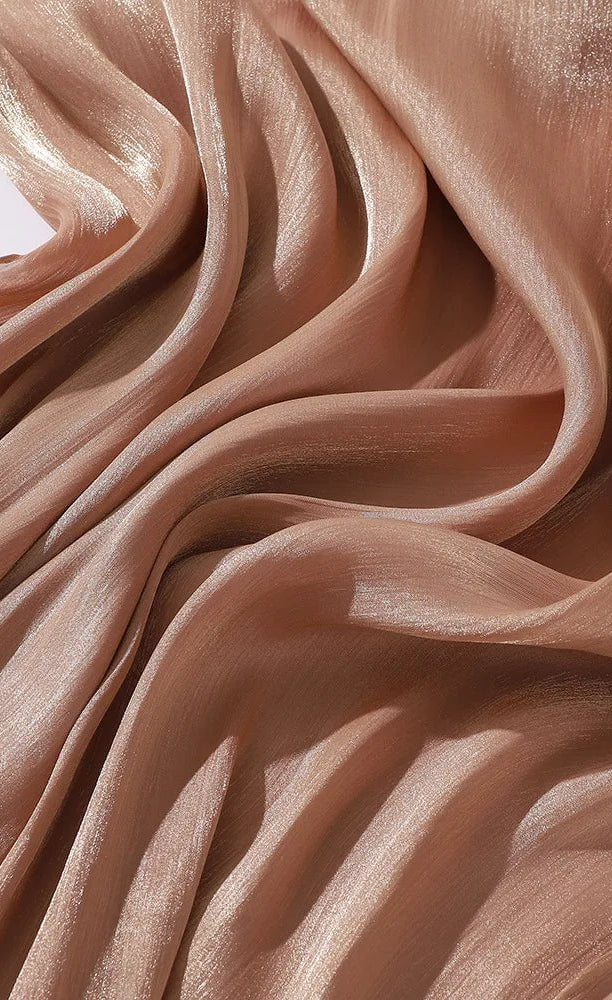 Shimmering Silk Chiffon hijab Kabayare