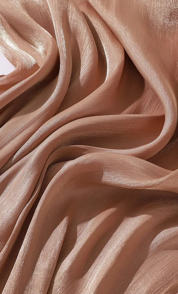Shimmering Silk Chiffon hijab Kabayare