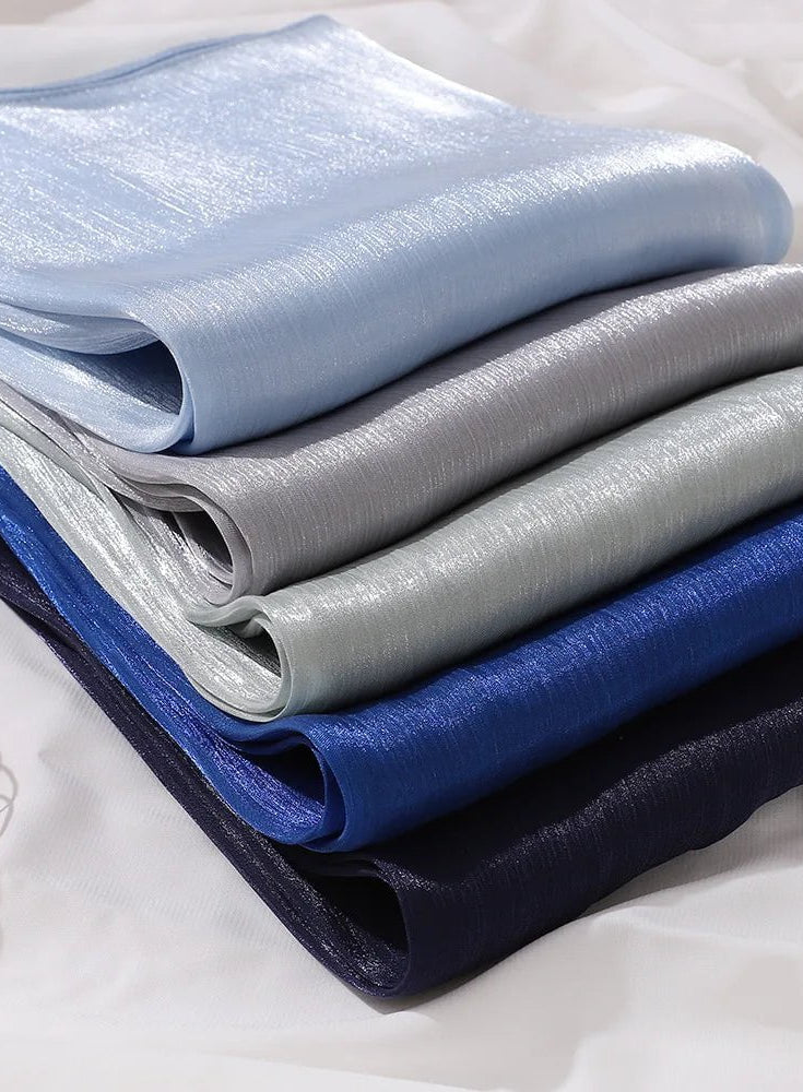 Shimmering Silk Chiffon hijab Kabayare