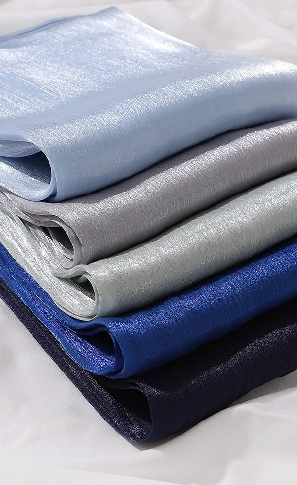 Shimmering Silk Chiffon hijab Kabayare